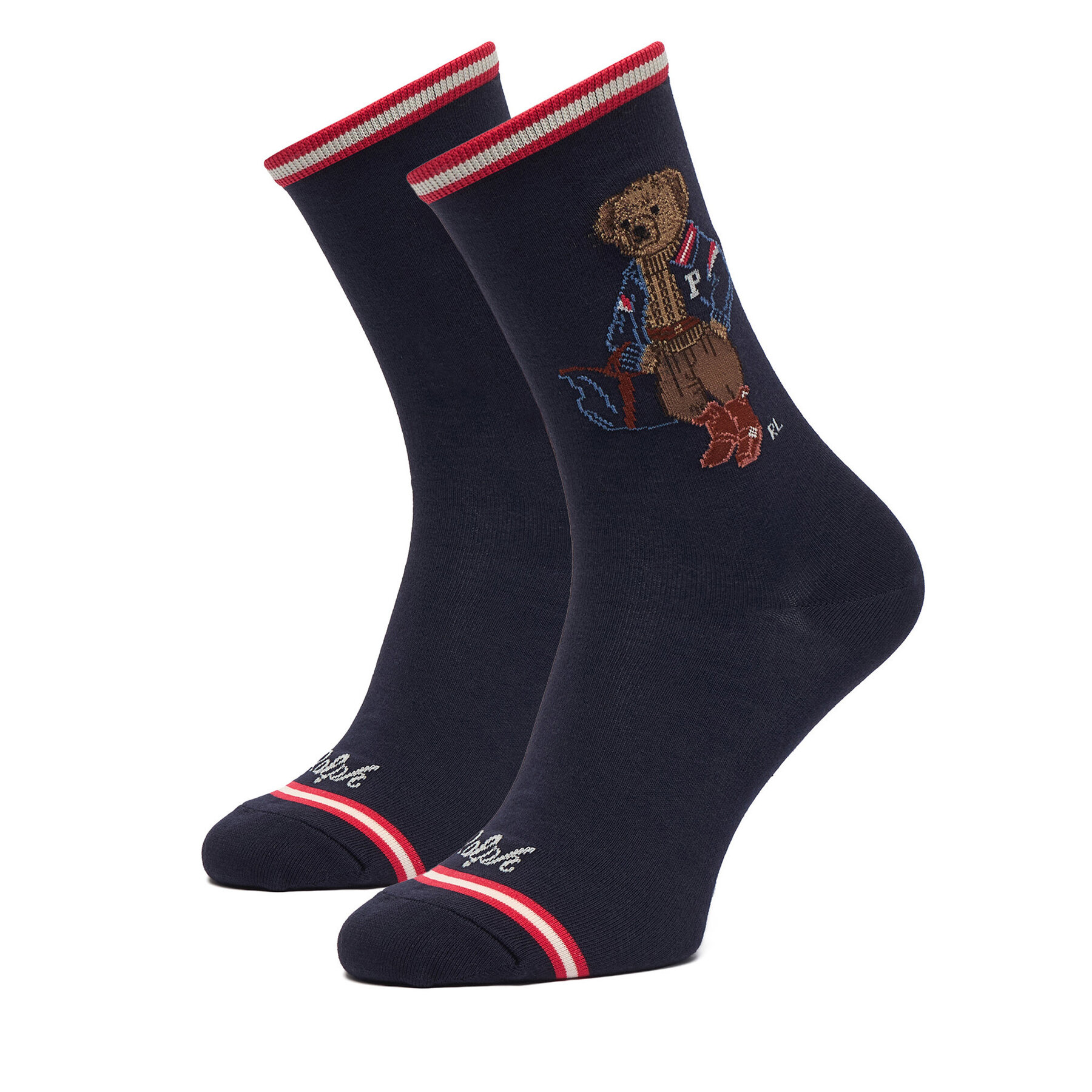 Dolge nogavice Polo Ralph Lauren 455P18191001 Mornarsko modra