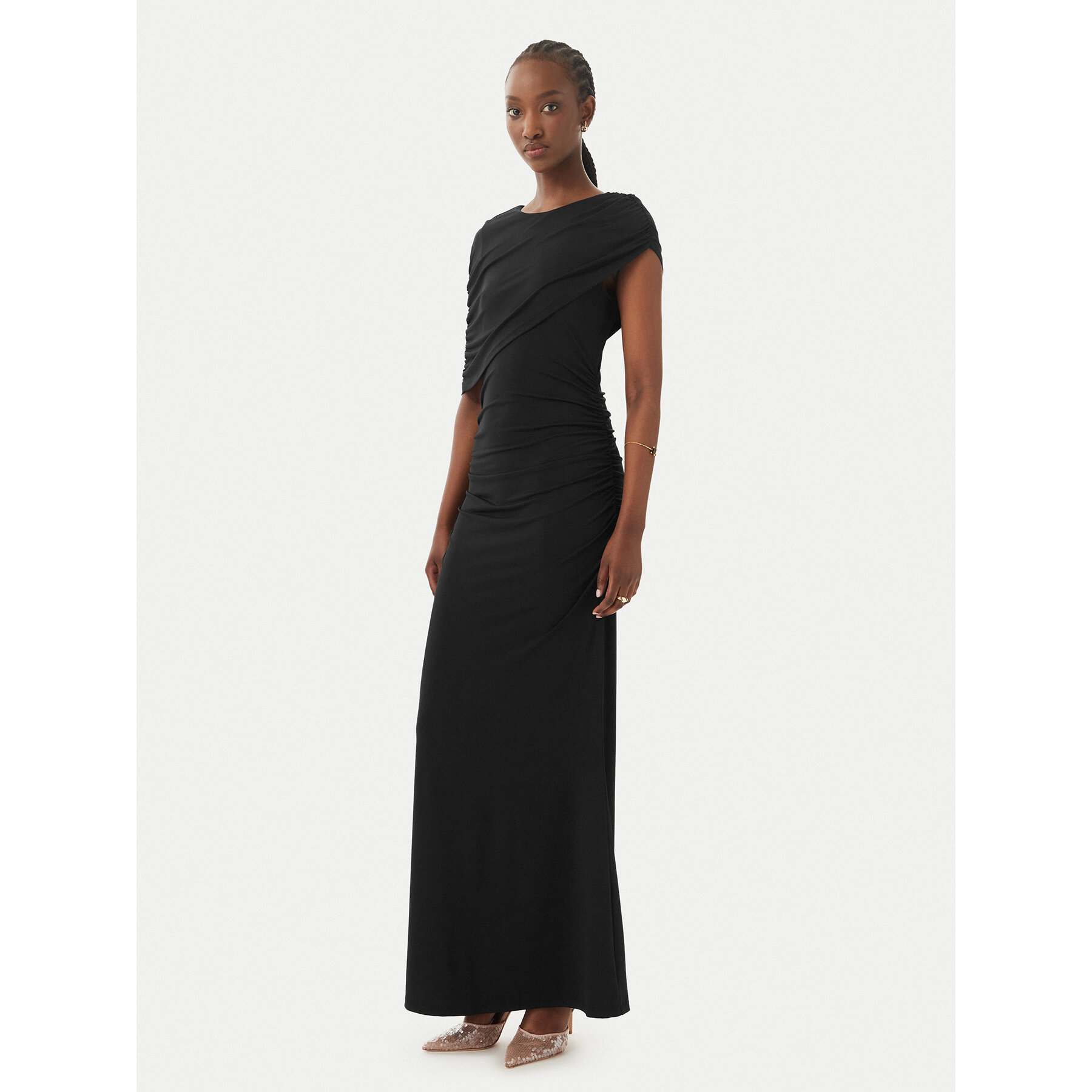 Vero Moda Abendkleid Kassandra 10356465 Schwarz Regular Fit