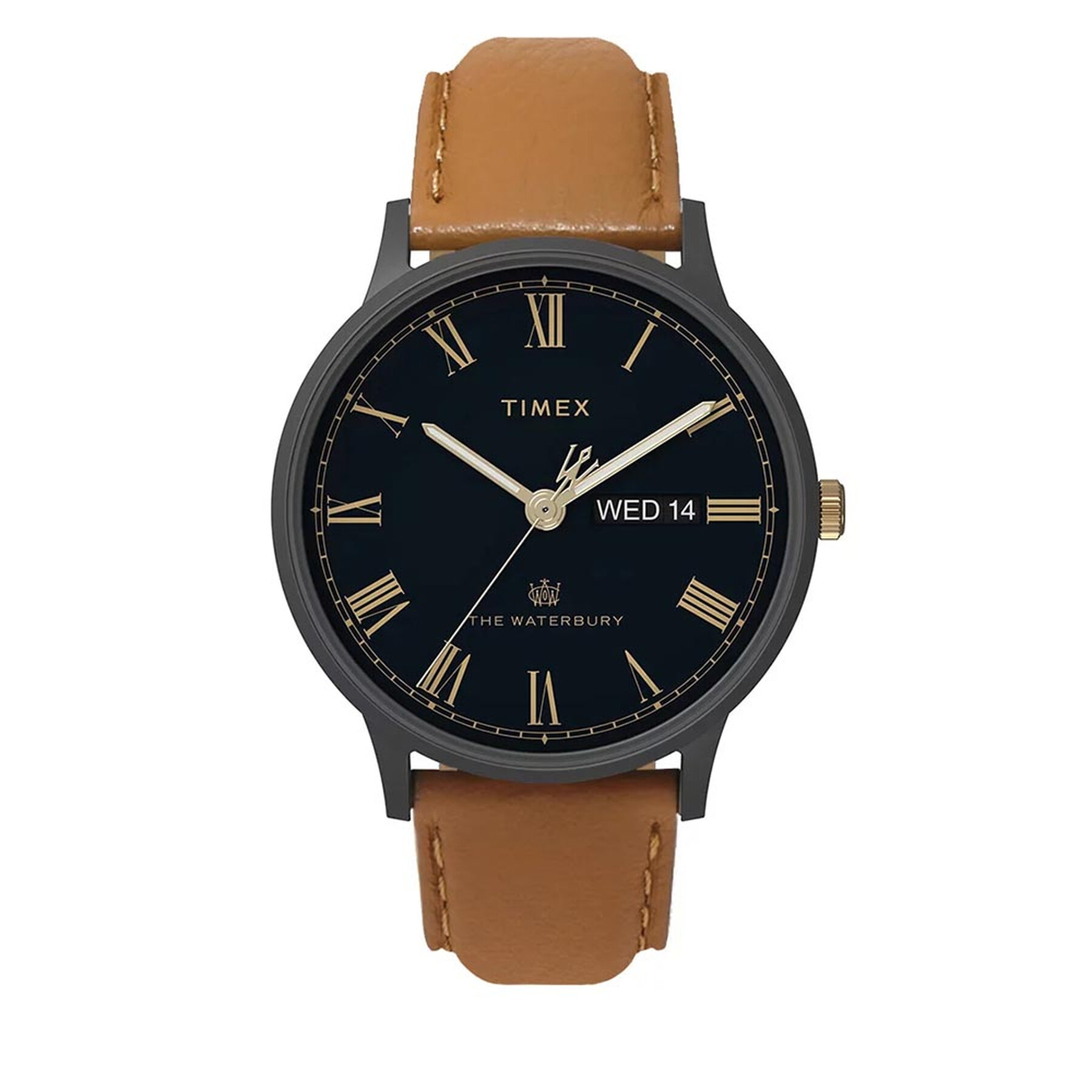 

Годинник Timex Waterbury 40mm Date TW2U88500 Black/Brown, Коричневий