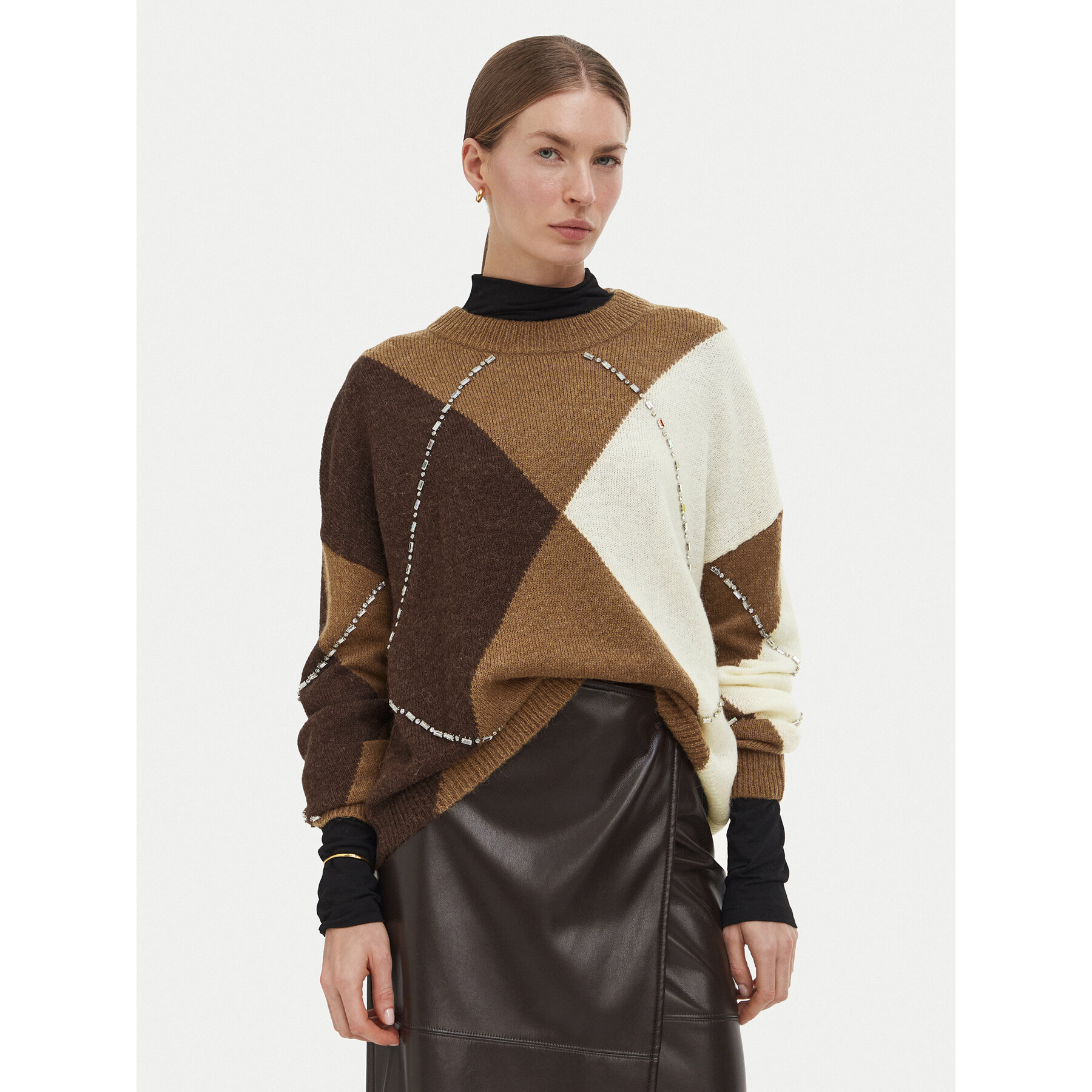Liu Jo Pullover WF6184 MA15R Creme Regular Fit