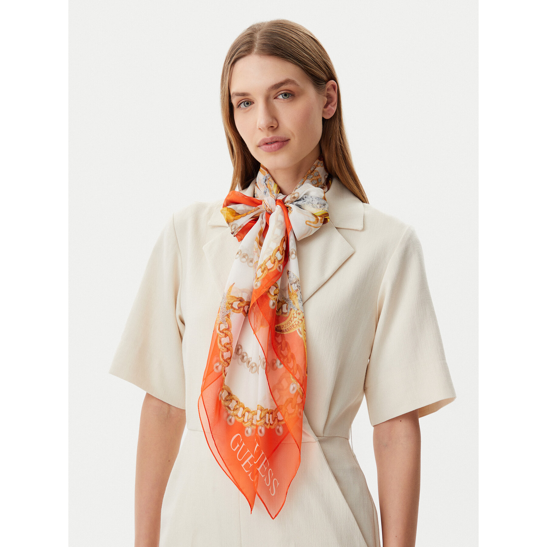 Fular Guess AW5297 SIL12 Coral