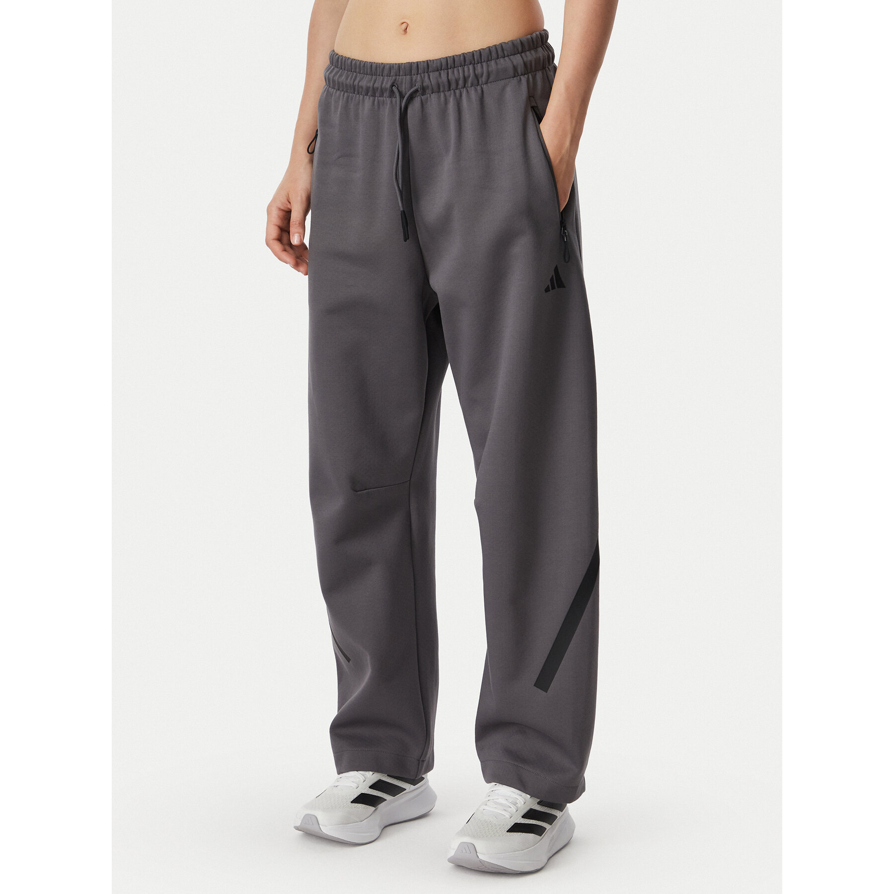 adidas Jogginghose Z.N.E. Open Hem KF6377 Grau Loose Fit