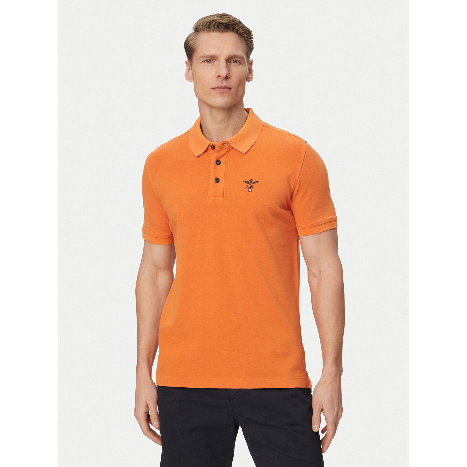 Aeronautica Militare Poloshirt 261PO1925UP00406 Hellorange Regular Fit