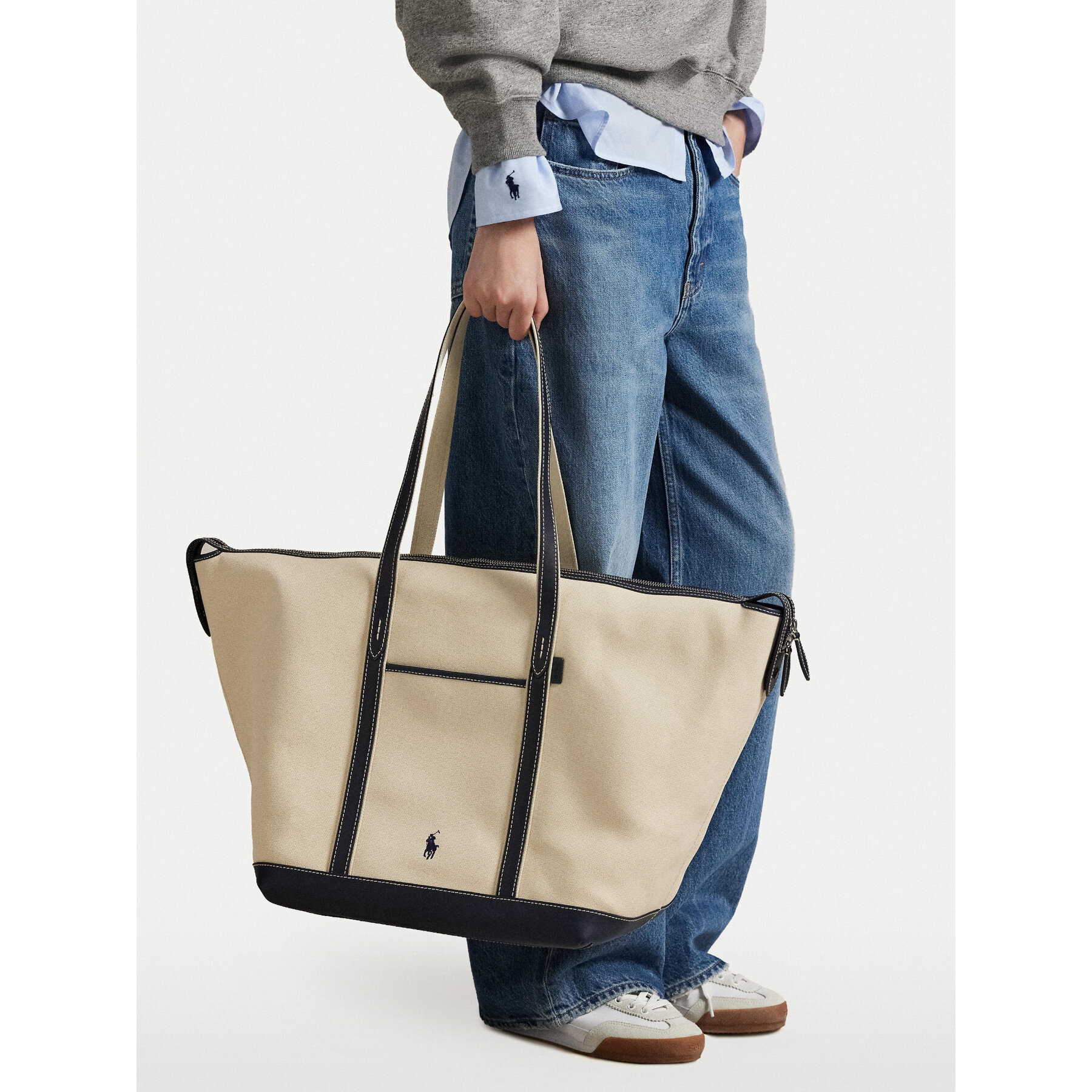 Geantă Polo Ralph Lauren 428973072002 Bej