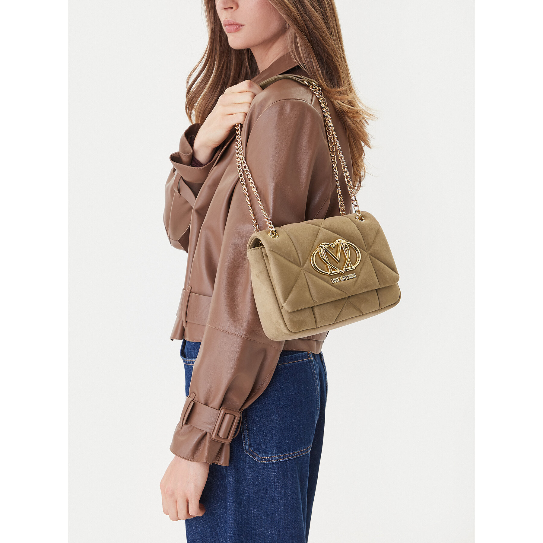 Geantă LOVE MOSCHINO JC4314PP0NKE0105 Bej