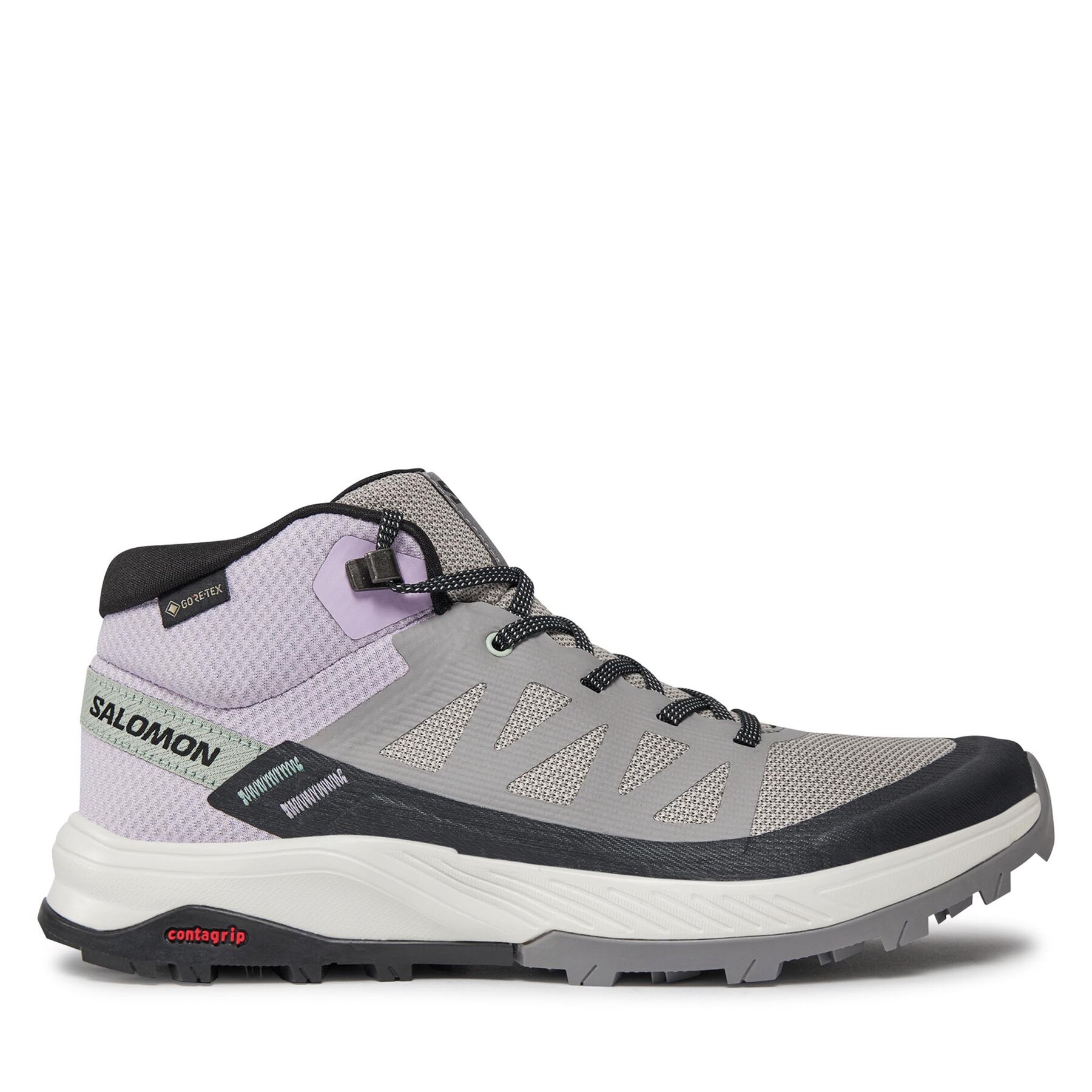 Donna Scarpe da trekking Salomon, Taglia 36, Grigio, Outrise Mid GORE-TEX L47160600, taglia : 36