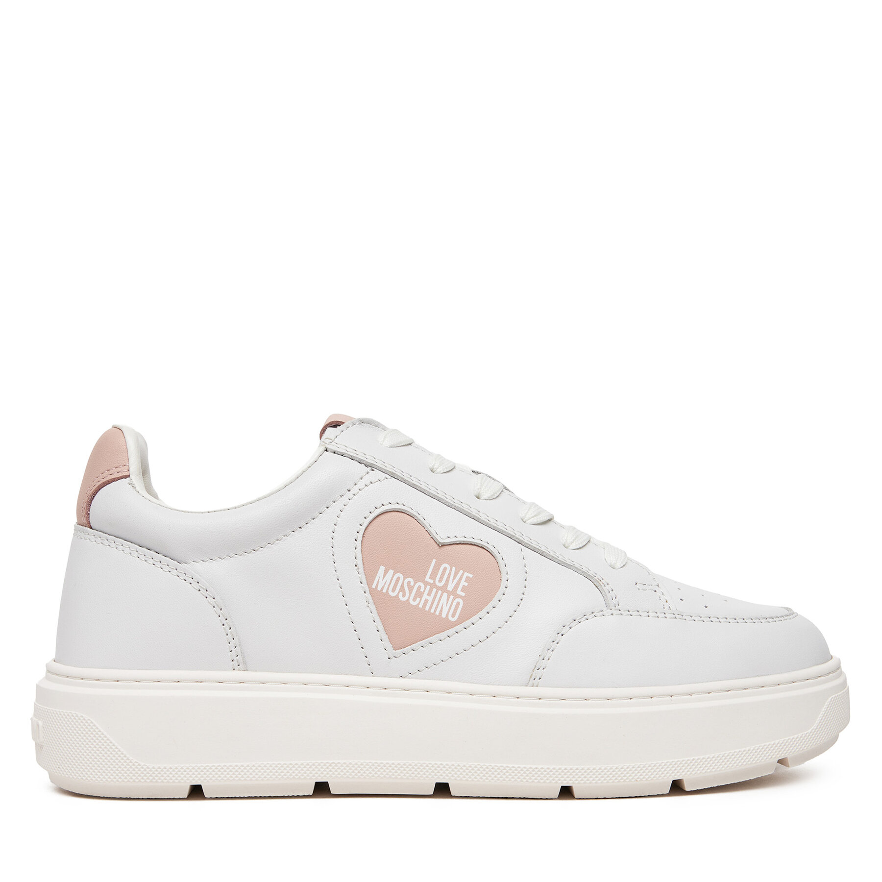 Sneakersy LOVE MOSCHINO JA15154G1MIA110B Biela