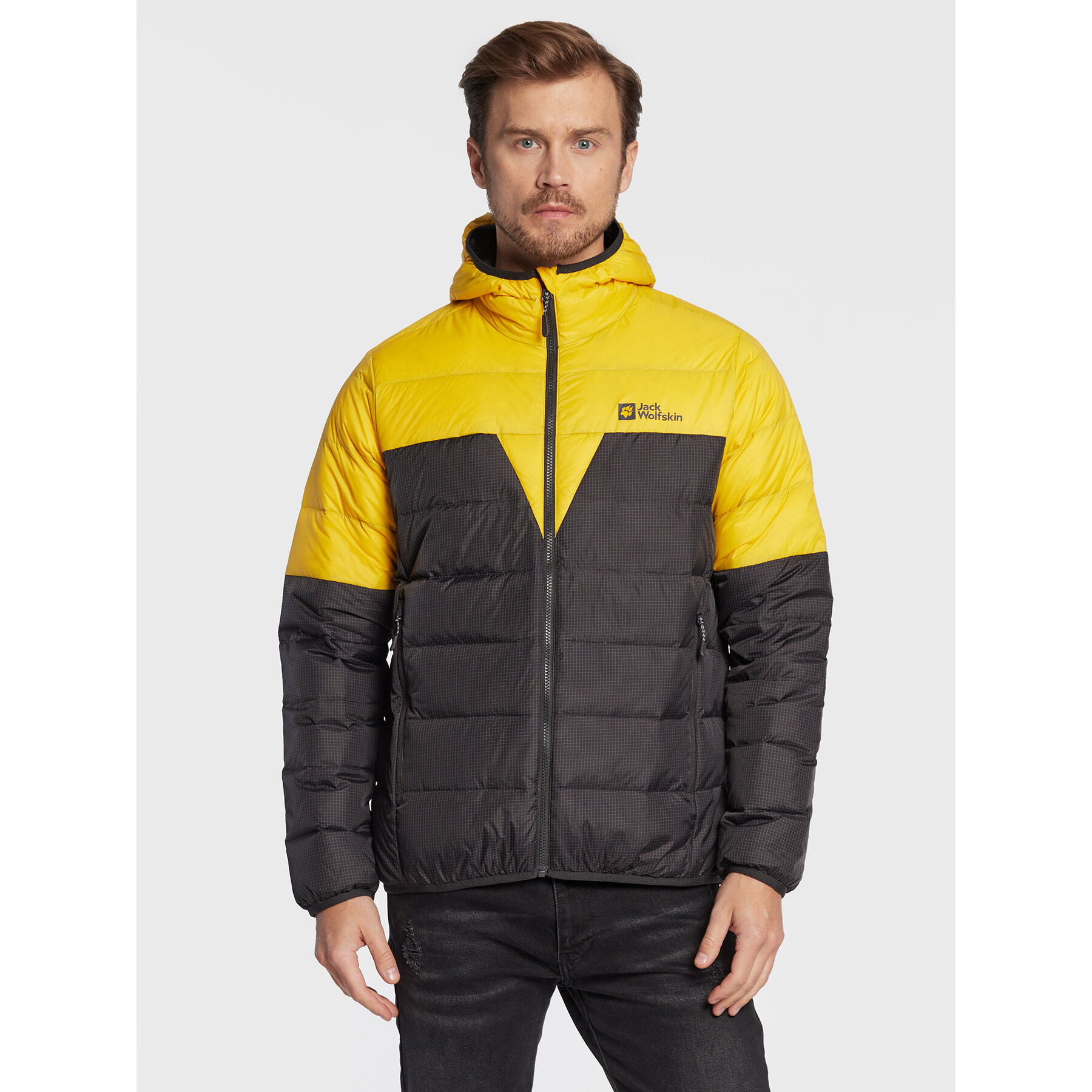 Jack Wolfskin Daunenjacke Dna Tundra 1206612 Gelb Regular Fit