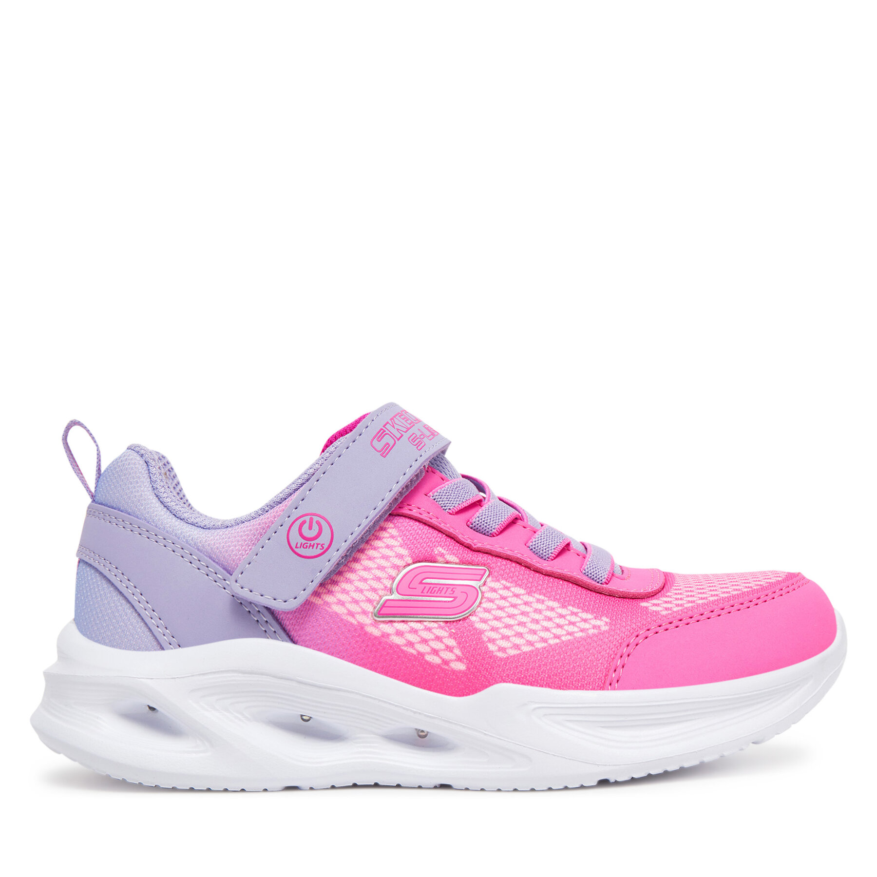 Skechers Dievča Sneakersy, Rozmer: 27_5, Fialová, Skechers Sola Glow-Ombre Deluxe 303714L/LVPK