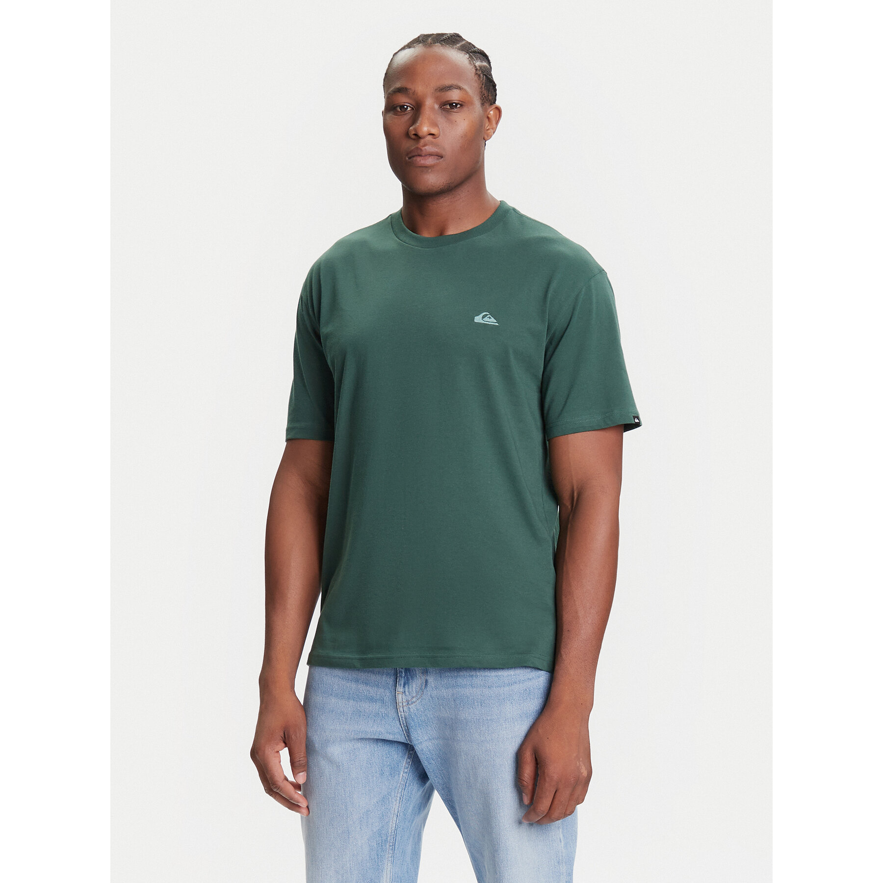 Quiksilver T-Shirt Salt Water Ss EQYZT08204 Grün Regular Fit