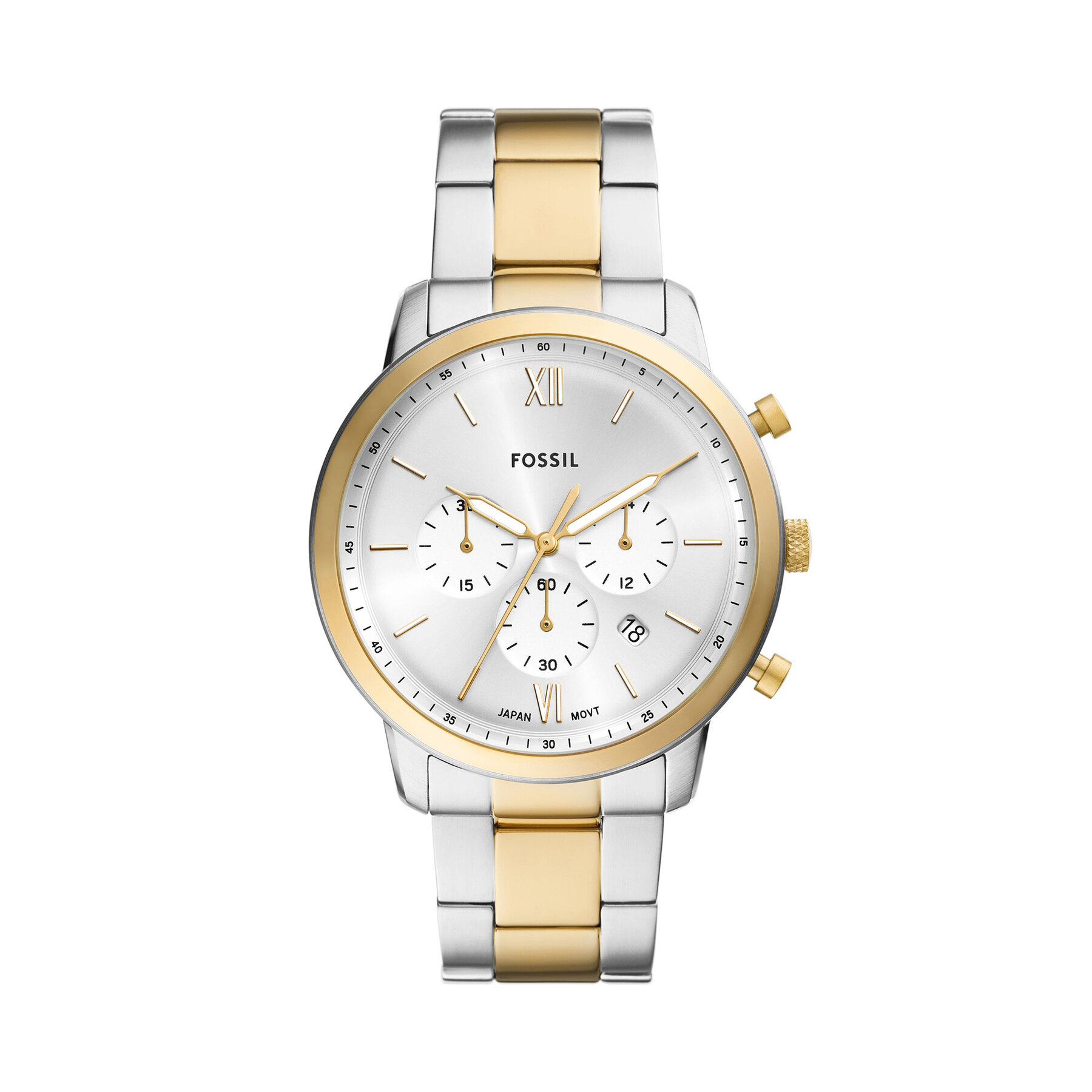 Hodinky Fossil Neutra Chronograph FS6112 Strieborná