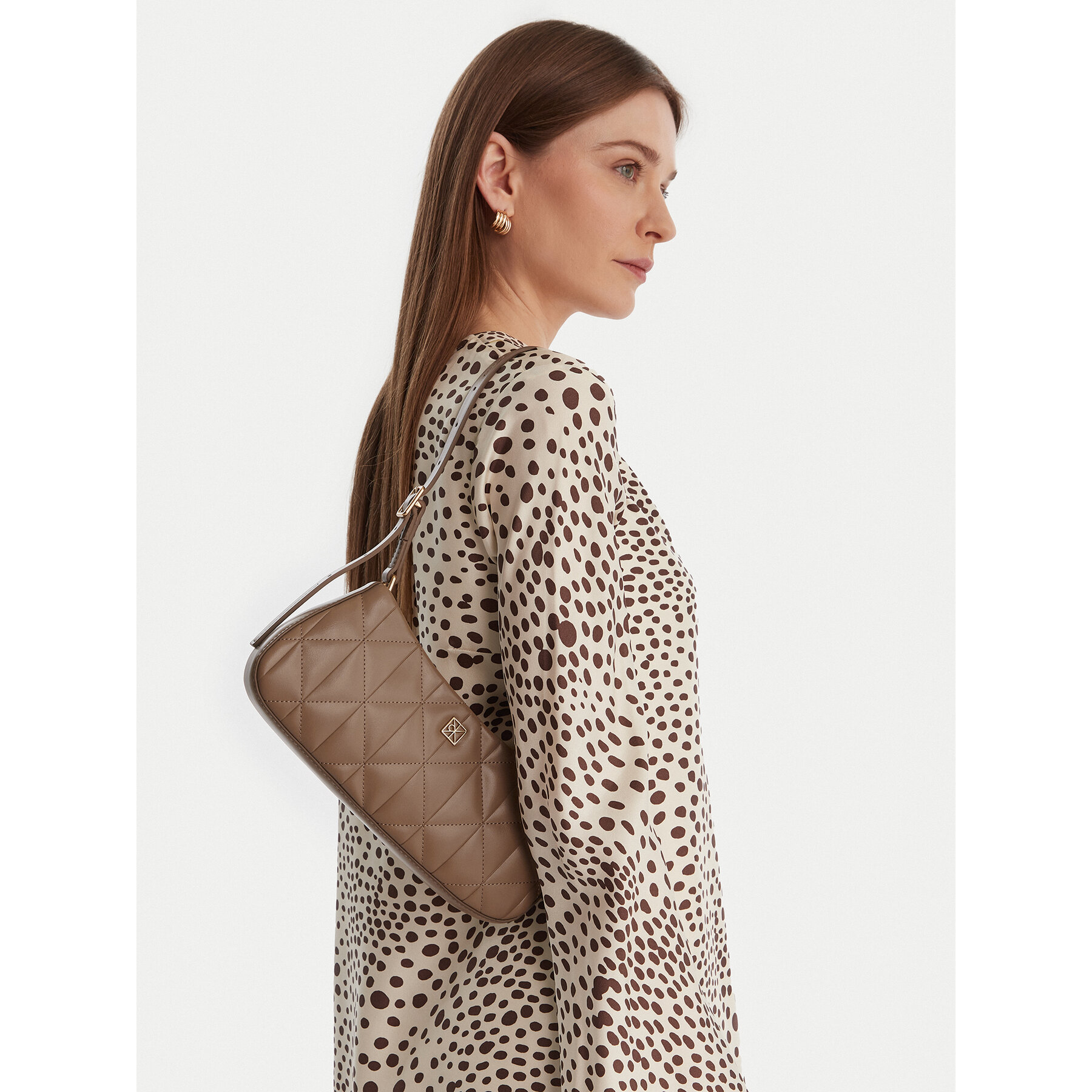Torbica Calvin Klein Quilted Sm Shoulder Bag LV04F3327G Bež