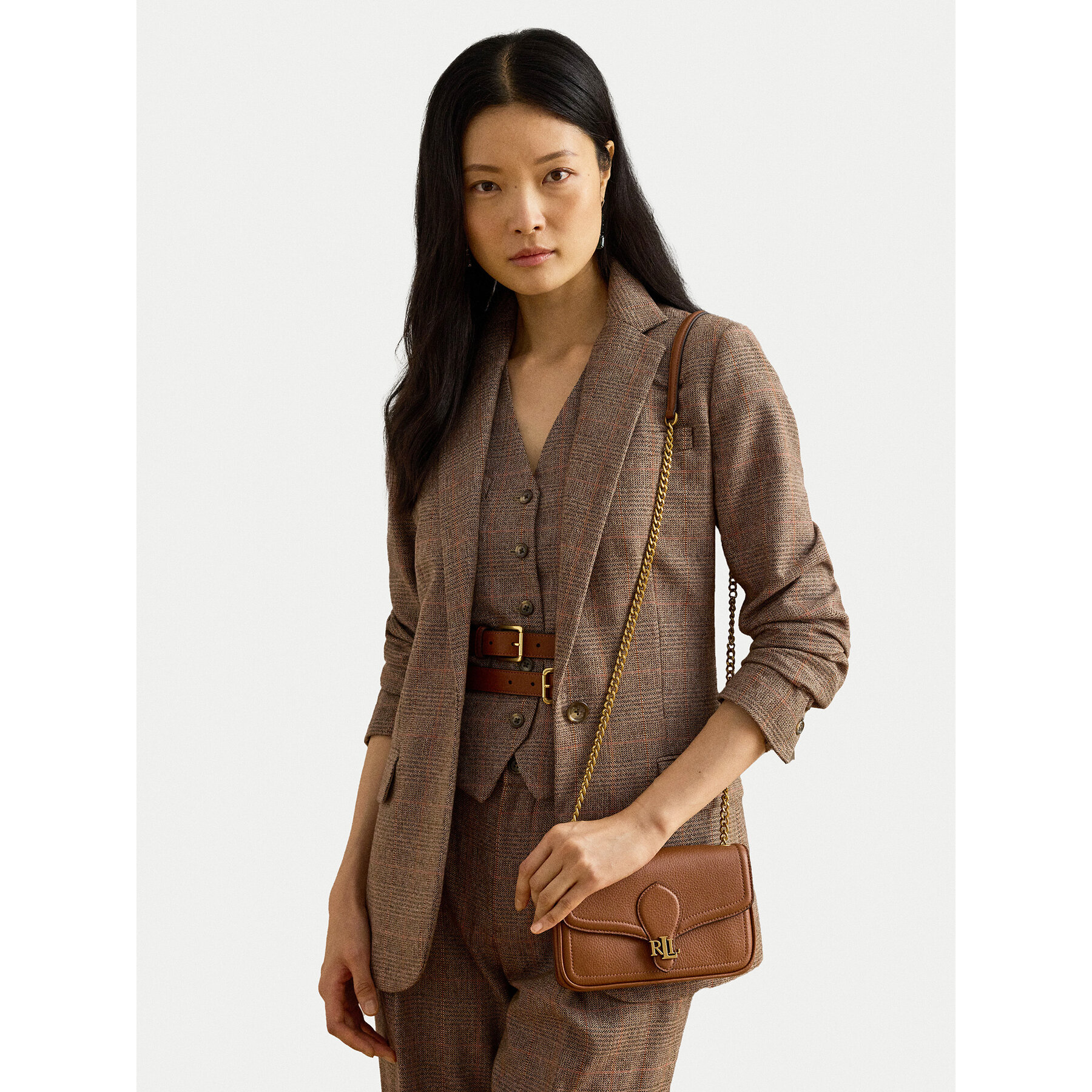 Дамска чанта LAUREN RALPH LAUREN 432977374002 Кафяв