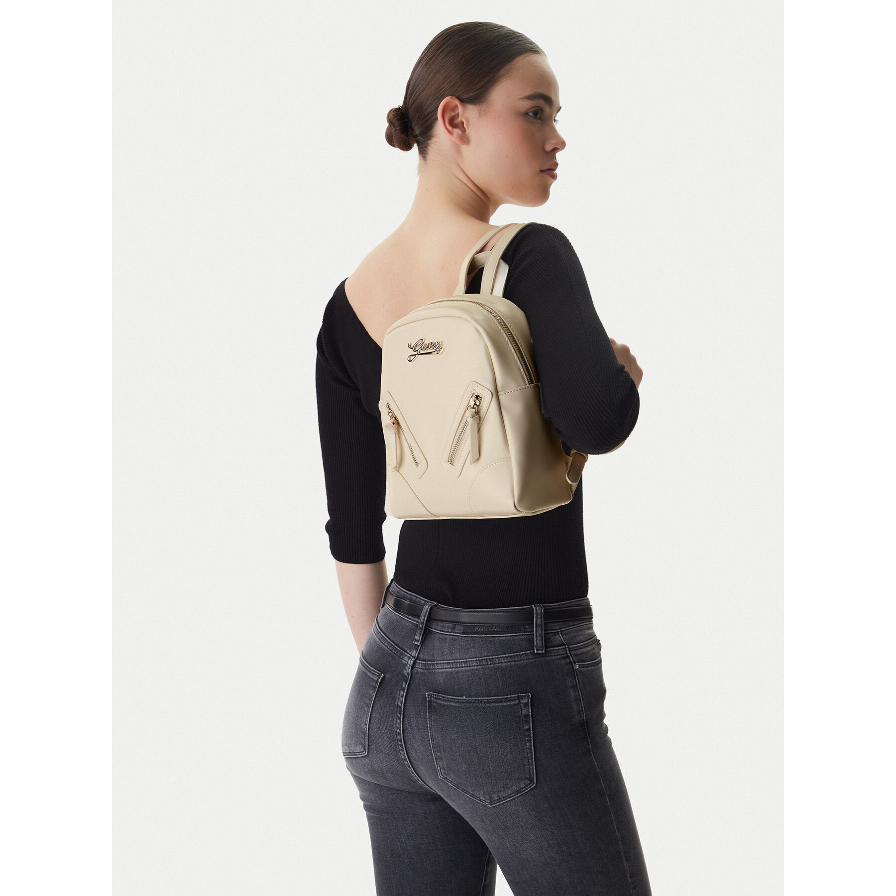 Rucsac Guess J6RZ04 WH8M0 Écru