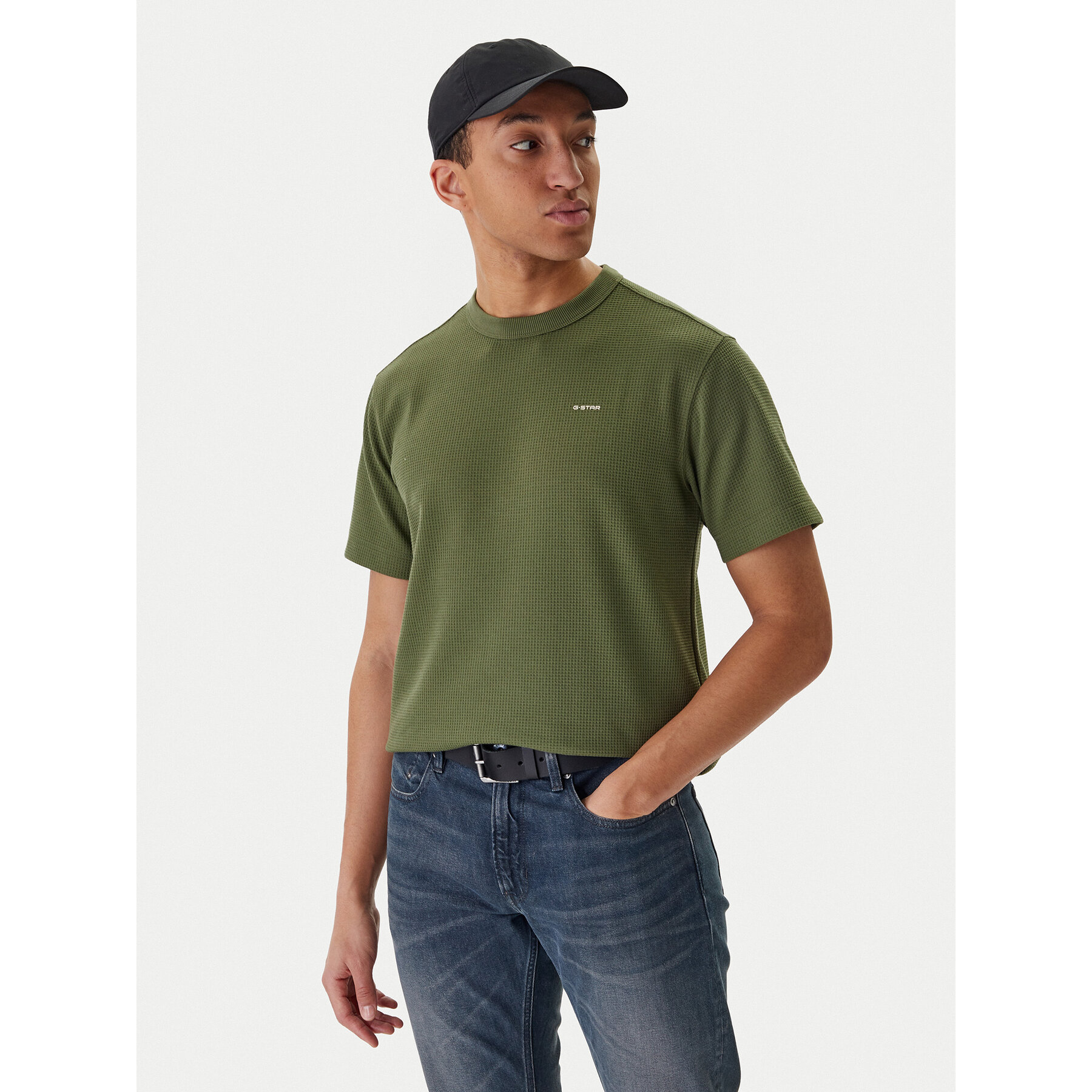 G-Star Raw T-Shirt D28609-E383 Grün Regular Fit