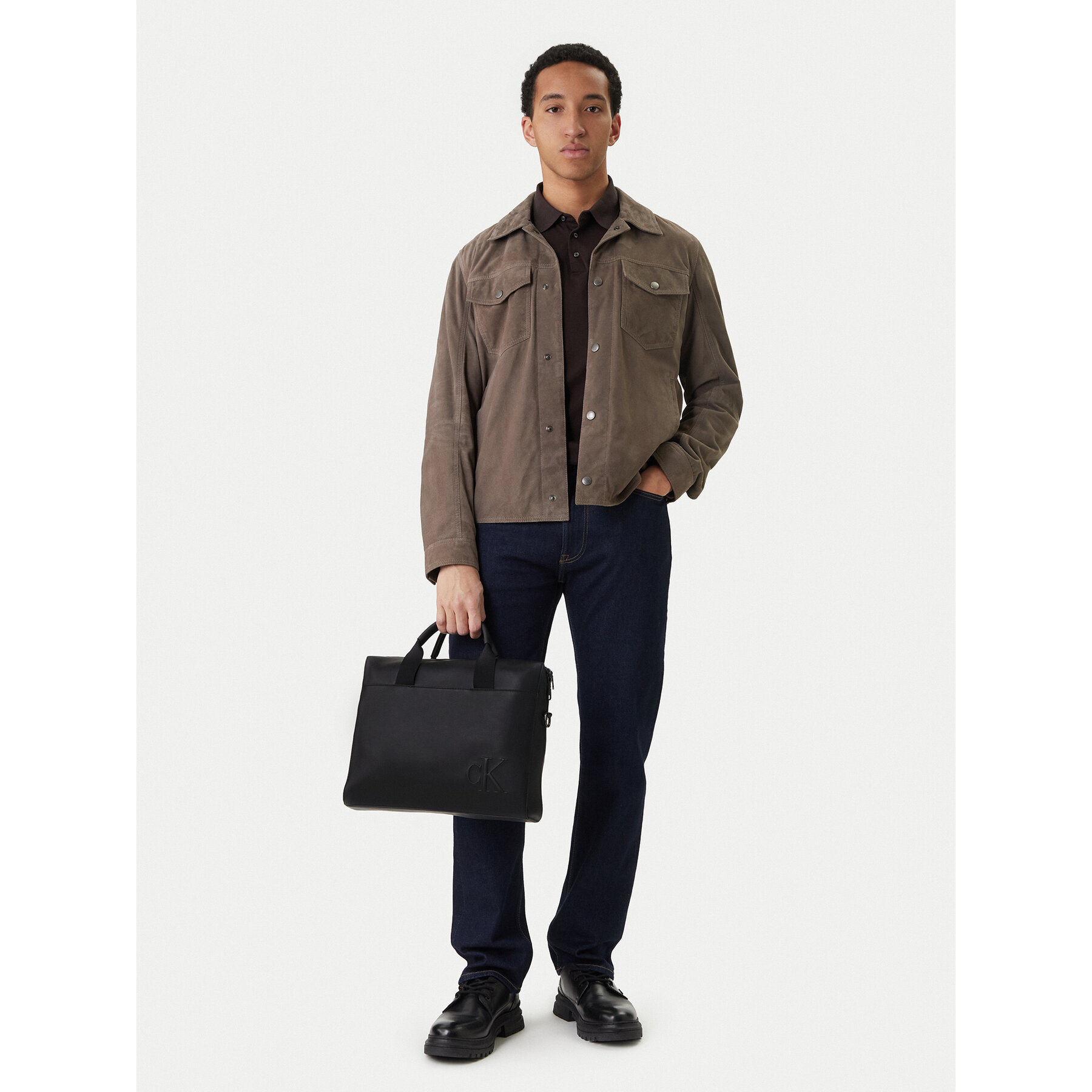 Чанта за лаптоп Calvin Klein Bold Ck Commuter LV04D3312G Черен