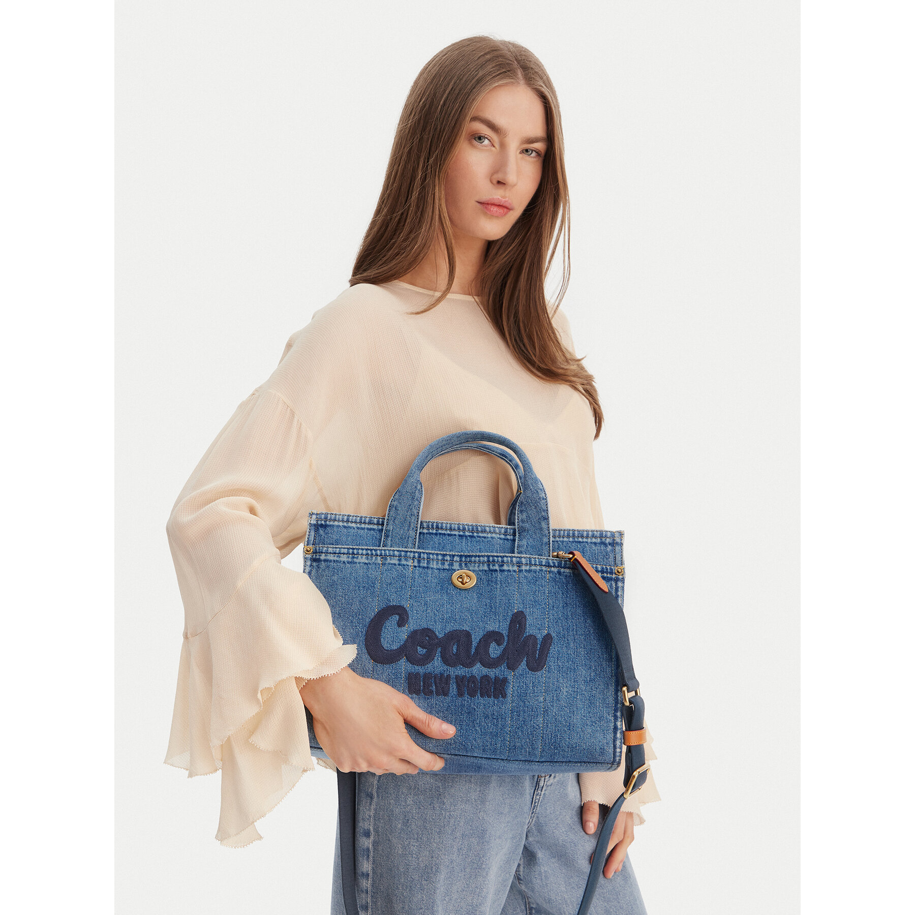 Дамска чанта Coach Cargo CR657 B4/IN Син