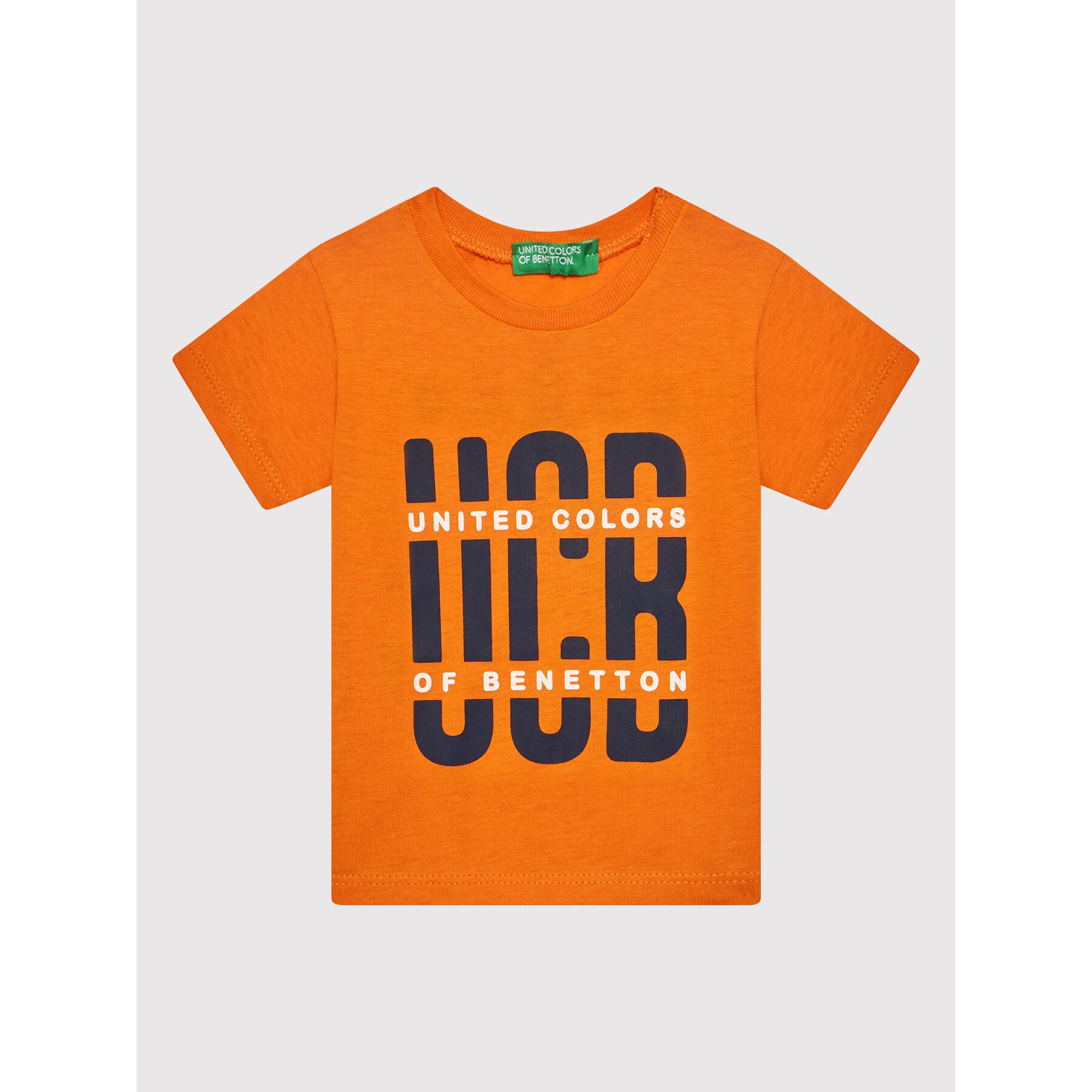 United Colors Of Benetton Póló 3I1XG100G Narancssárga Regular Fit