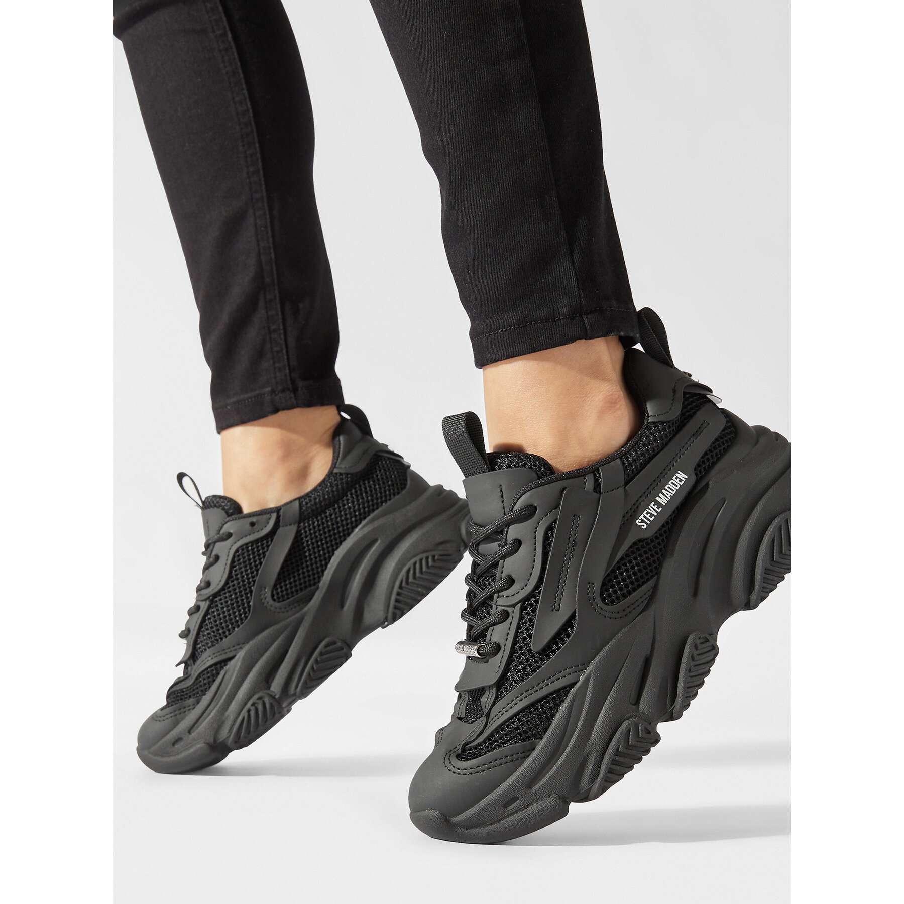 Sneakersy Steve Madden Possession-E Sneaker SM19000033 SM19000033-001 Čierna