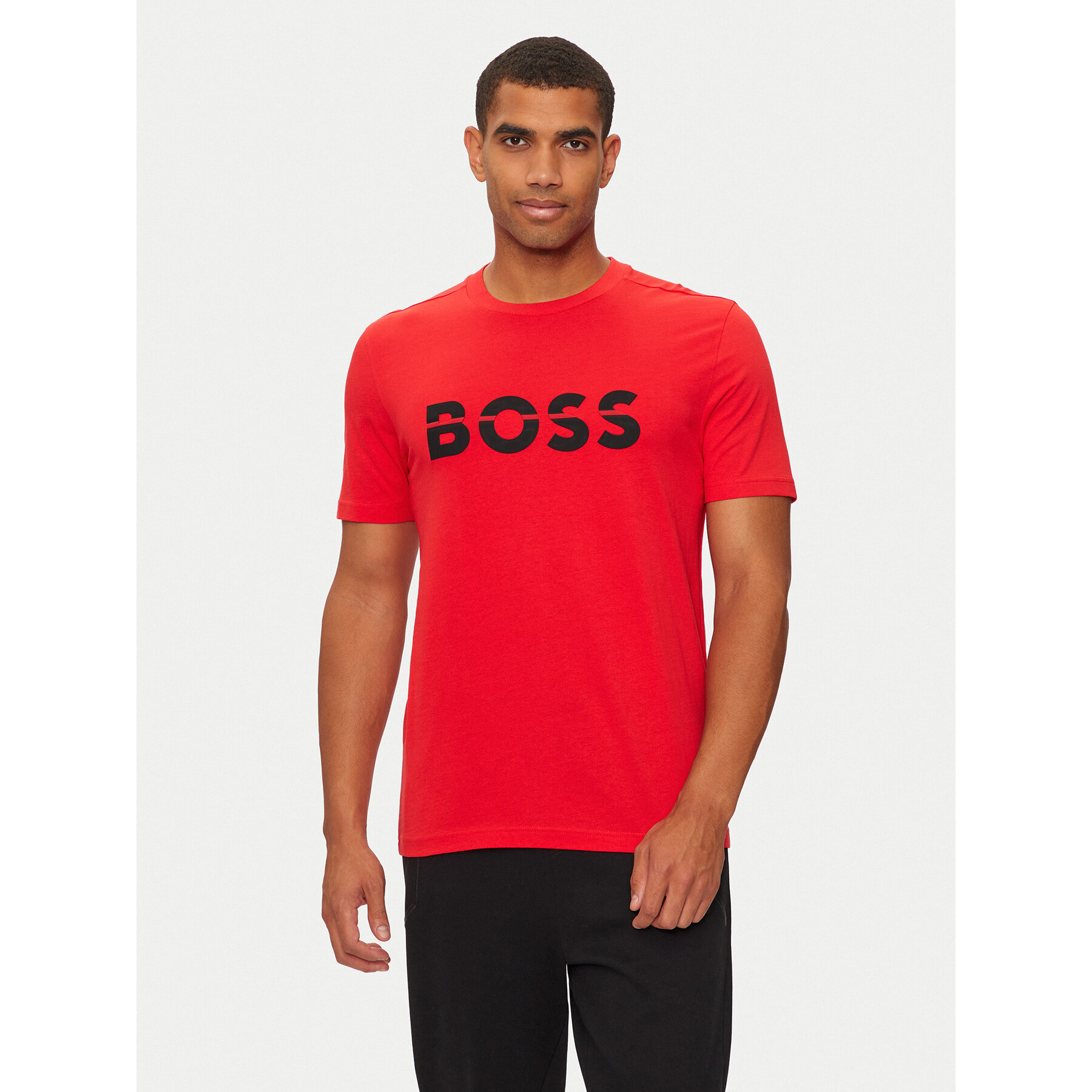 Boss T-shirt 50525208 Rosso Regular Fit