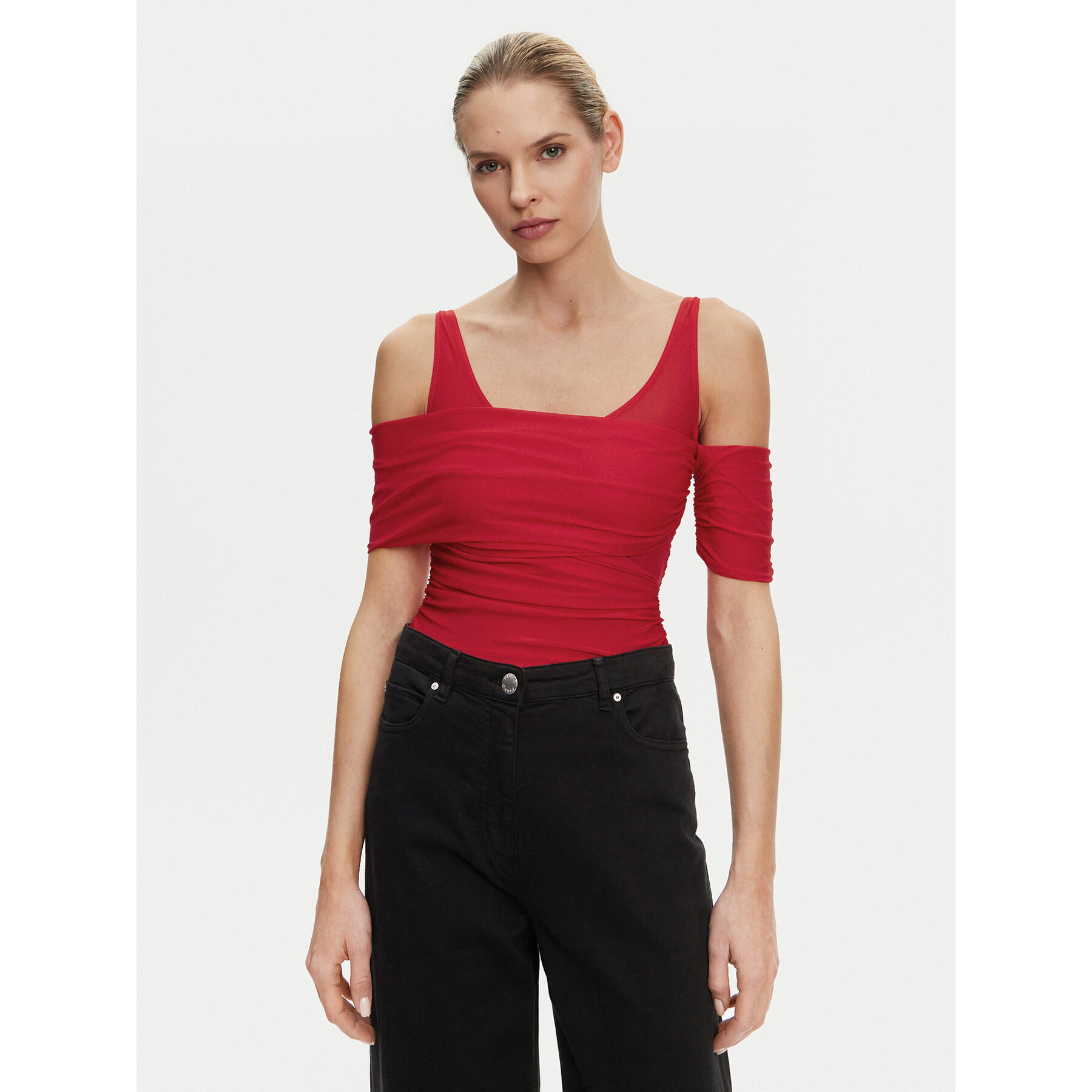 PINKO Body Bella 104832 A2H1 Rot Regular Fit