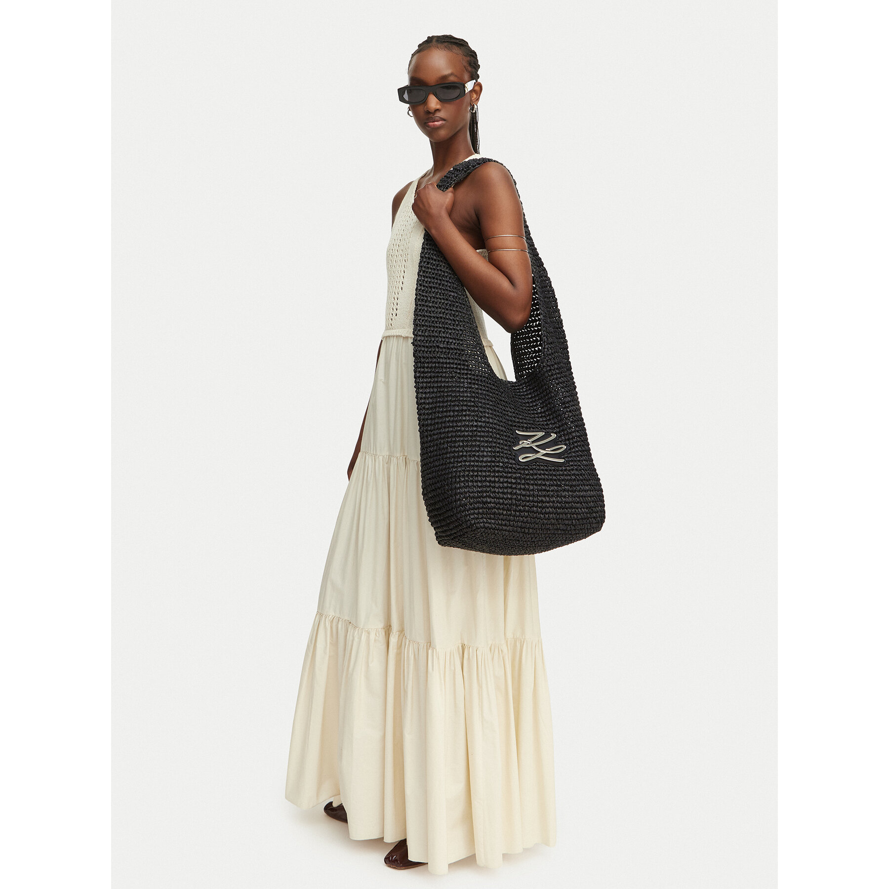Дамска чанта KARL LAGERFELD B1W46071 Черен