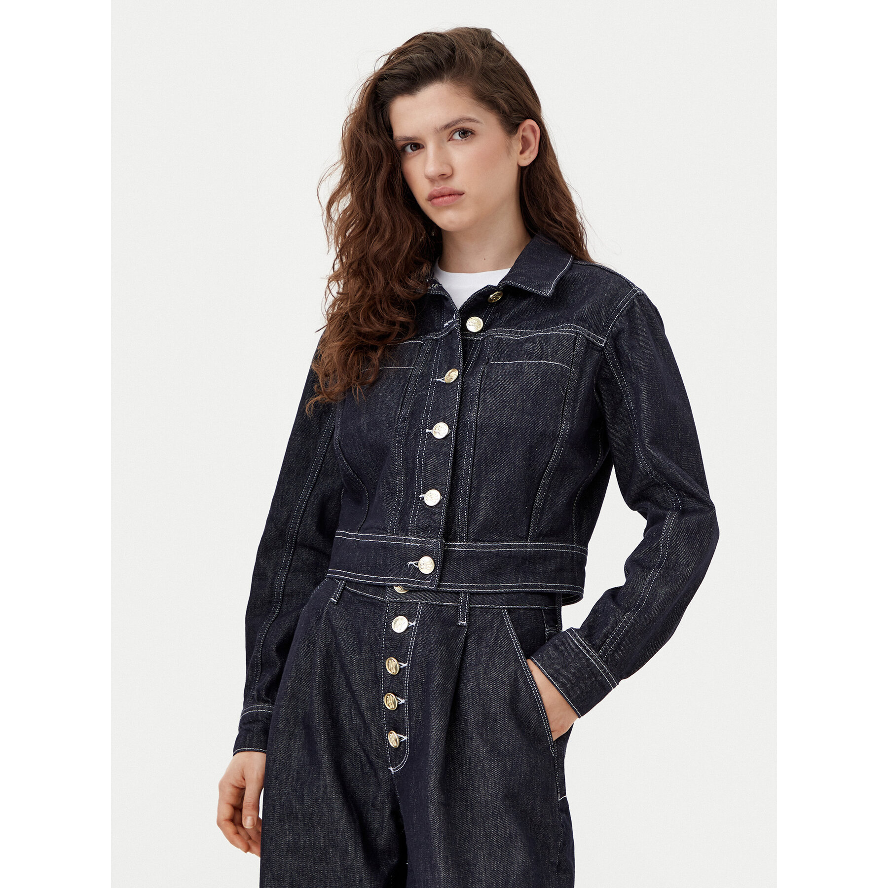 KARL LAGERFELD Jeansjacke A1W14048 Dunkelblau Regular Fit