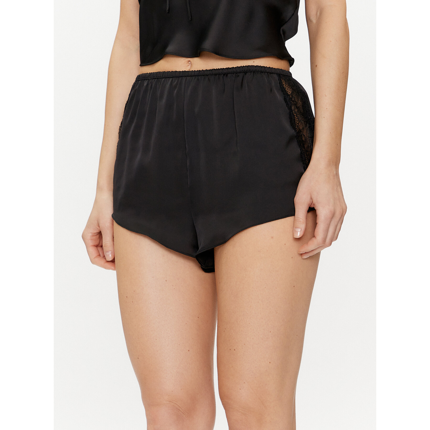 Hunkemöller Pantaloncini del pigiama Satin 205068 Nero Regular Fit