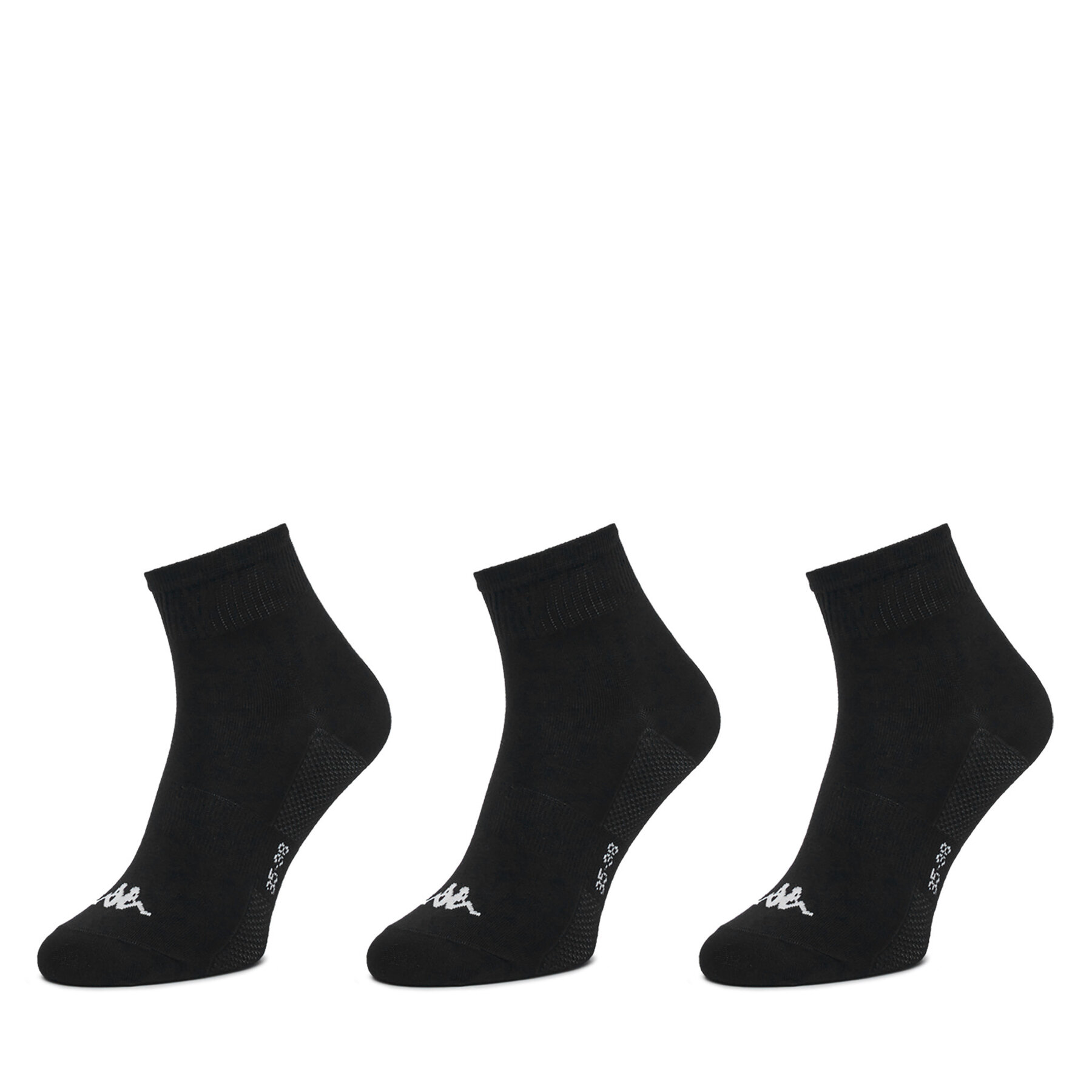 Zoknik Kappa, Méret: 39/42, Fekete, KR/FRESH/SS25 (3-PACK)