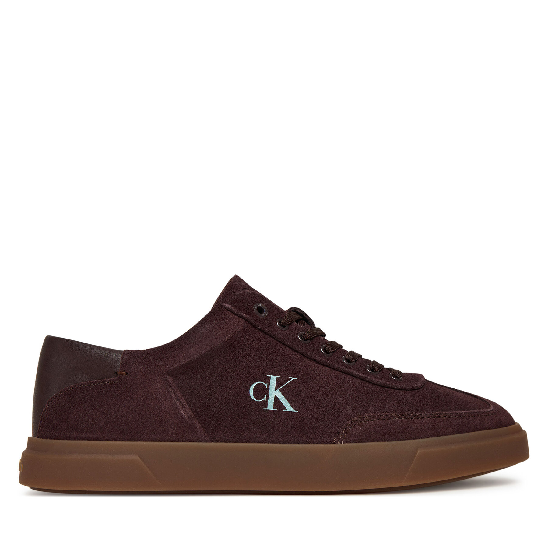 Sneakers Calvin Klein Low Pro Cups Lace Up Sue Mix Mg HW0HW02683 Bordeaux