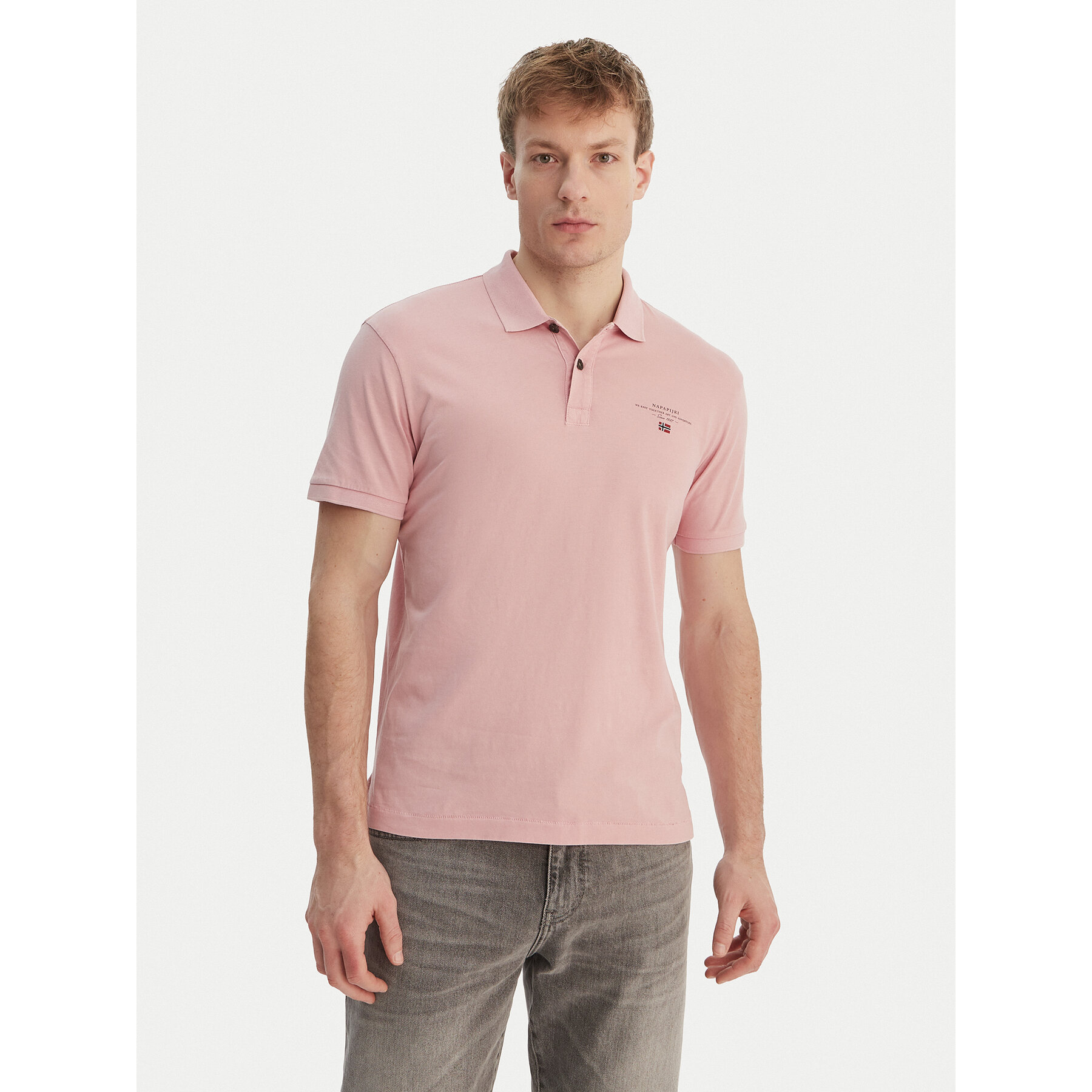 Napapijri Poloshirt Elbas NP0A4GB4 Rosa Regular Fit
