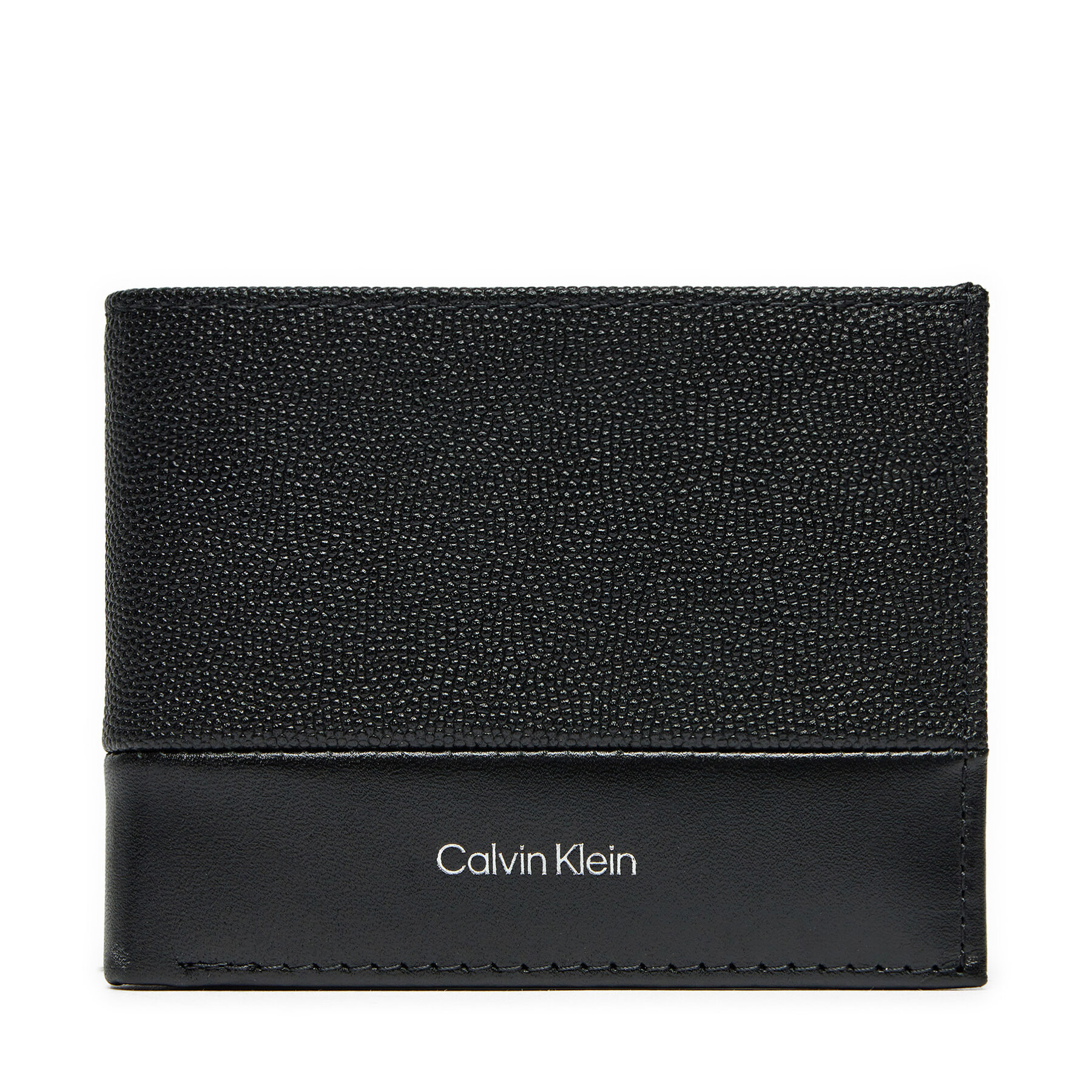 Große Herren Geldbörse Calvin Klein Ck Must Bifold 5cc W/Coin K50K512678 Schwarz, Größe 00