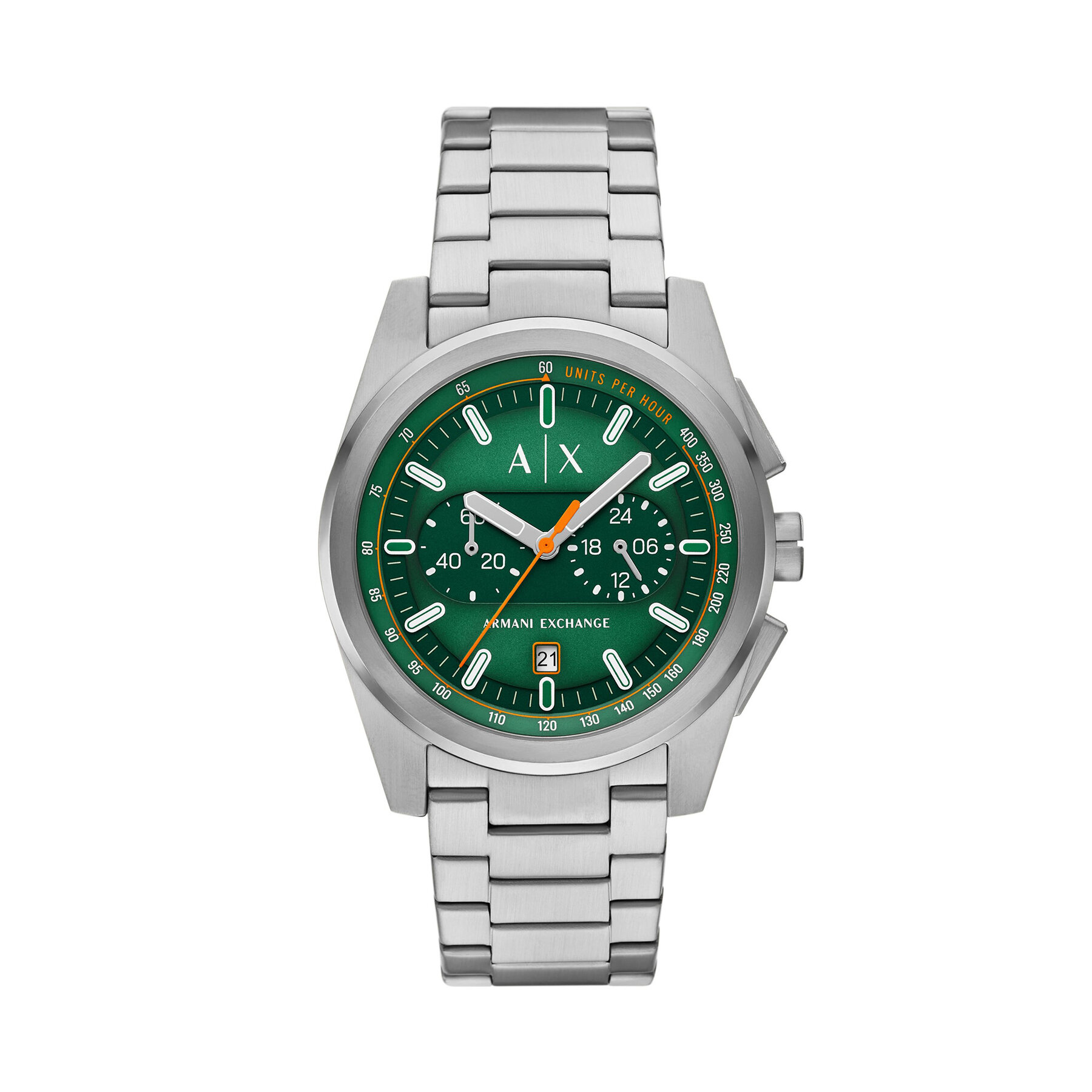Ročna ura Armani Exchange Parker Chronograph AX2862 Srebrna