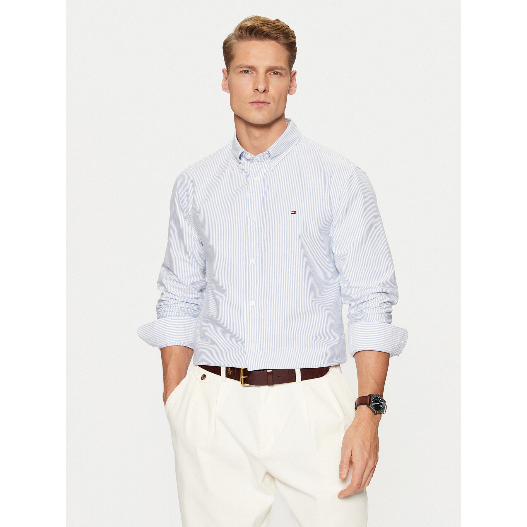 Tommy Hilfiger Hemd MW0MW36238 Blau Regular Fit