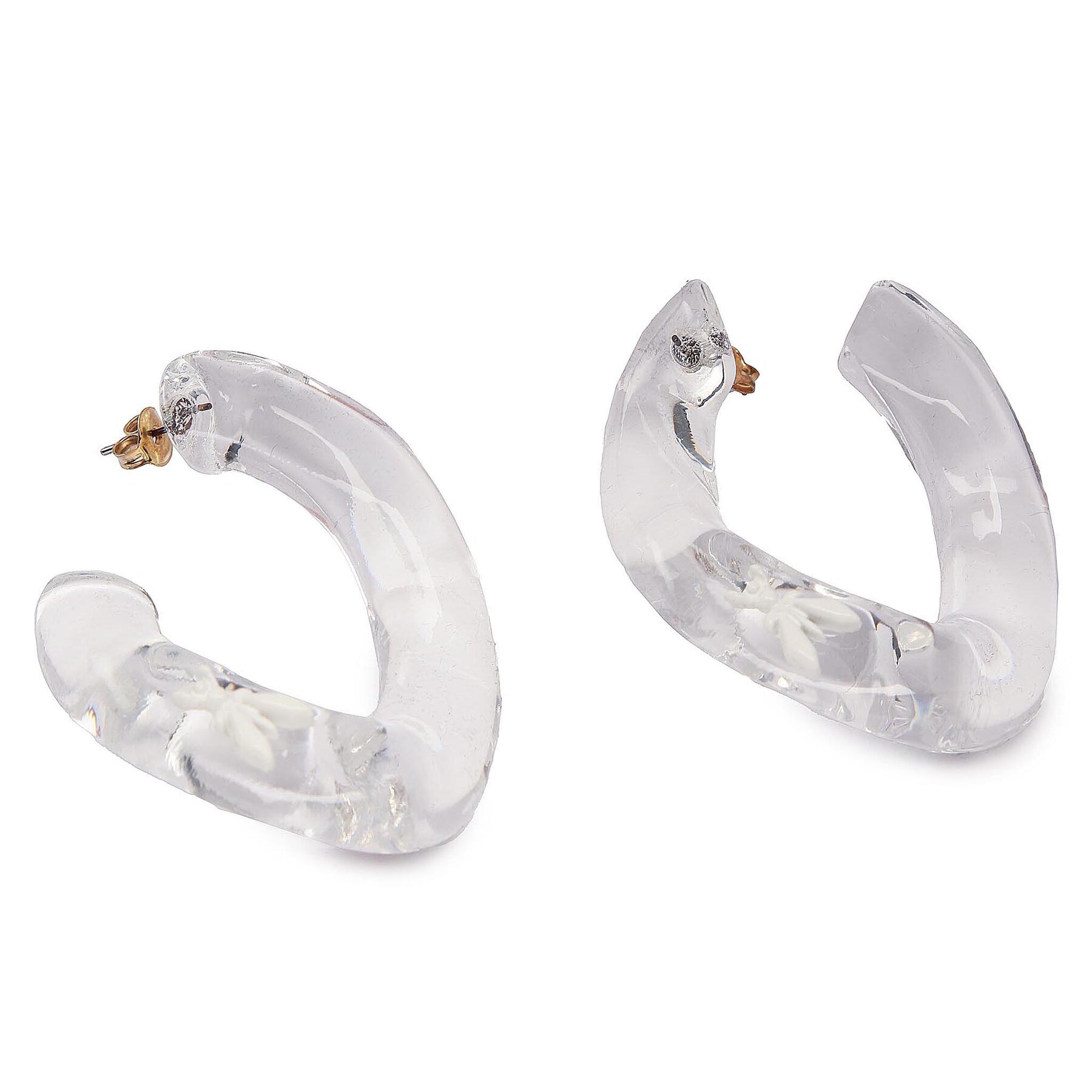 Uhani Patrizia Pepe 8JA359/M021 W212 Transparent White