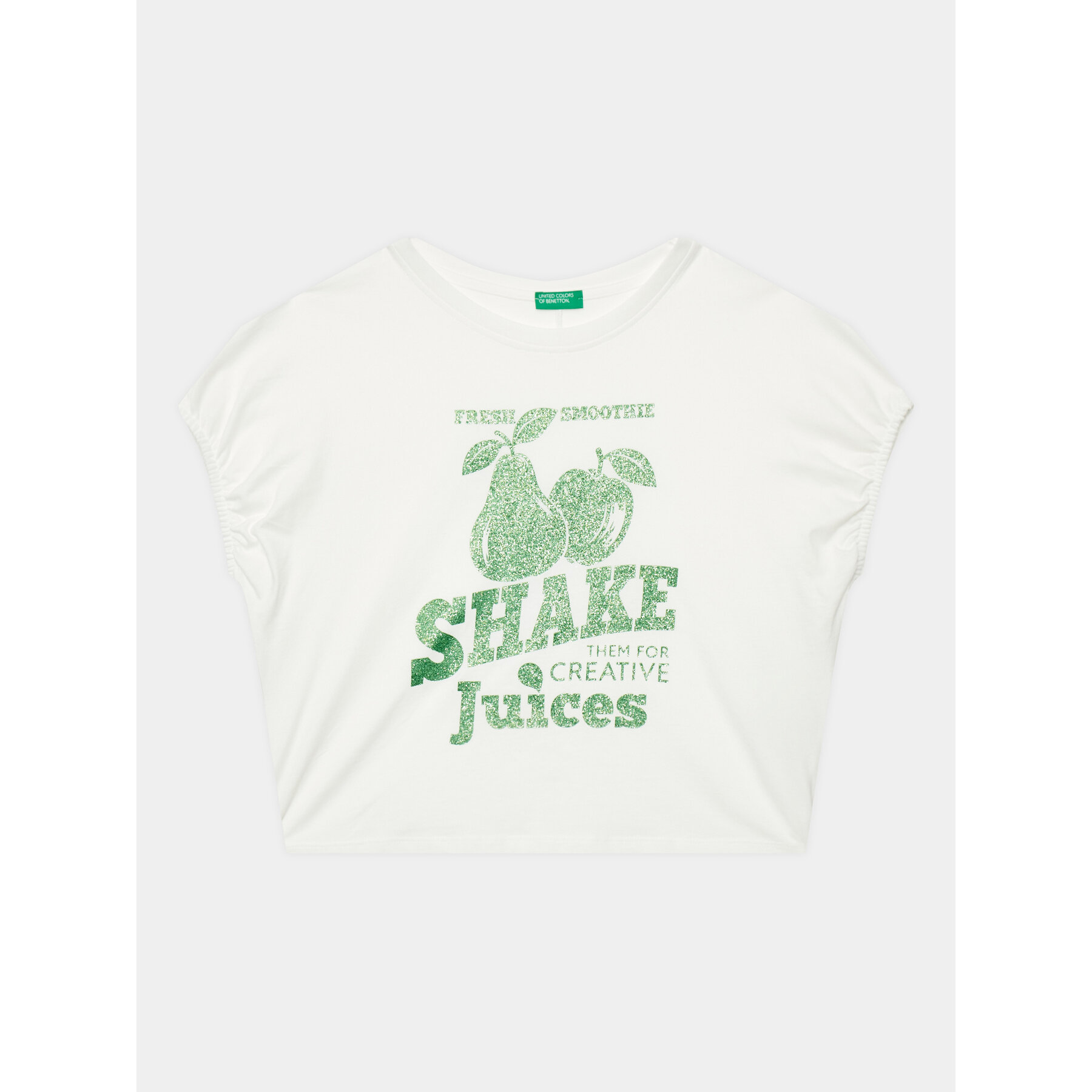 United Colors Of Benetton T-Shirt 3096C10BT Λευκό Regular Fit