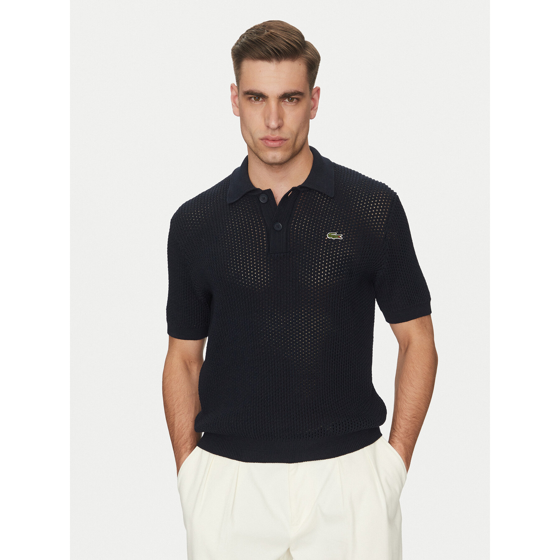Lacoste Džemper AH9724 Tamnoplava Regular Fit