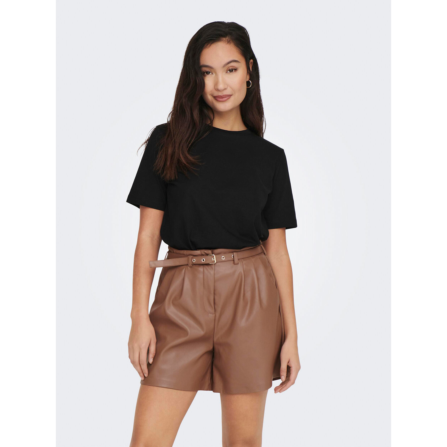 ONLY Marškinėliai 15270390 Juoda Regular Fit