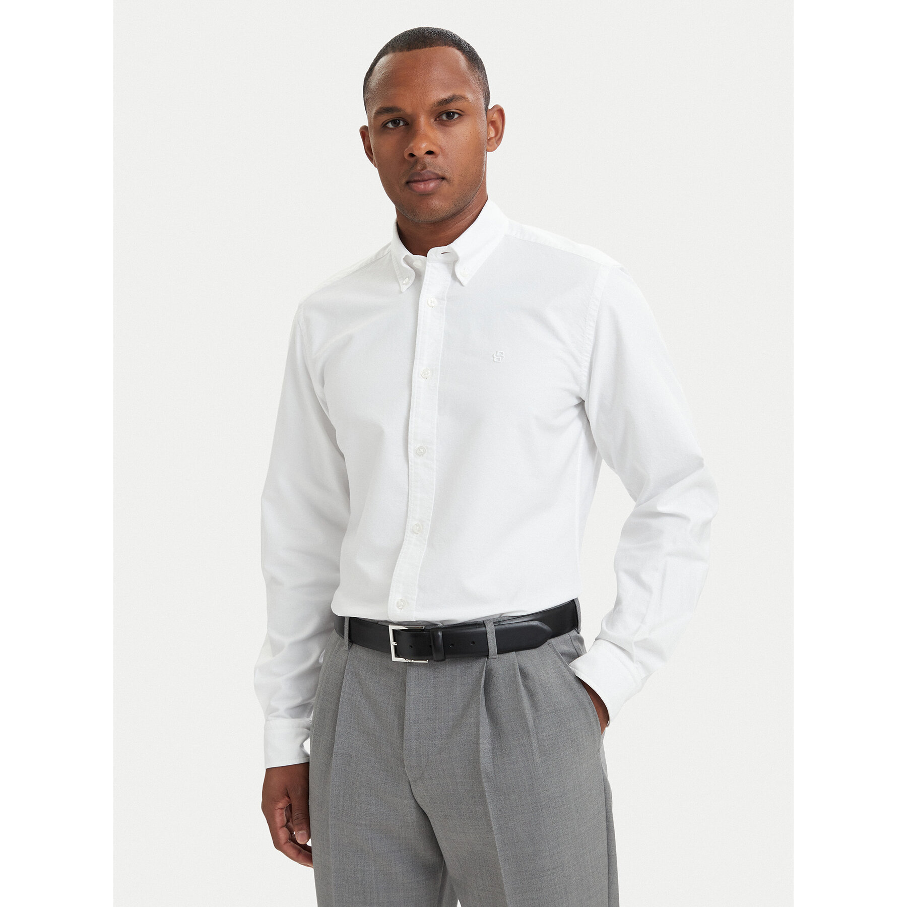 BOSS Hemd H-Liam 50566988 Weiß Regular Fit