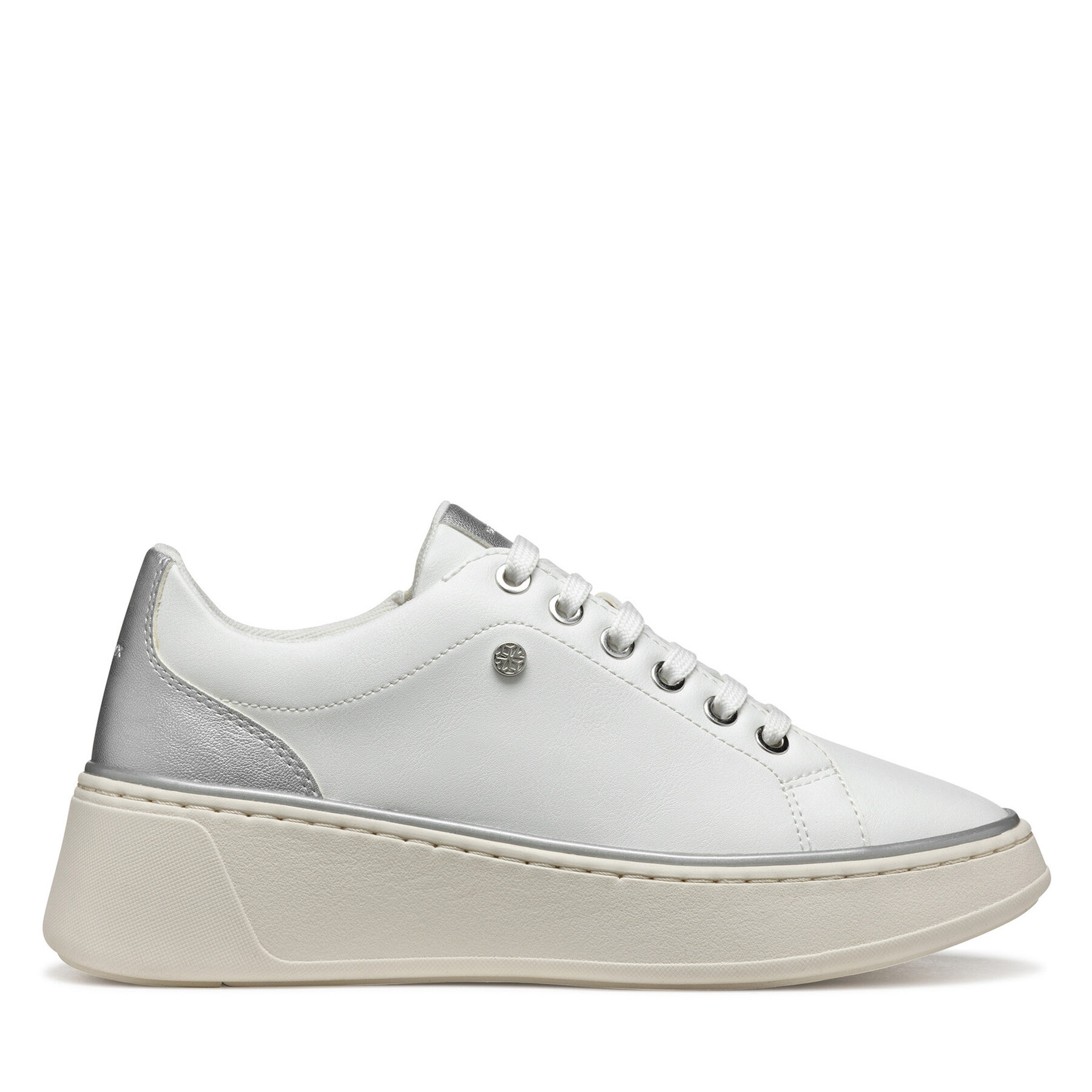 Sneakersy Geox D Sunnetty D55YHA 054AJ C0007 Biela