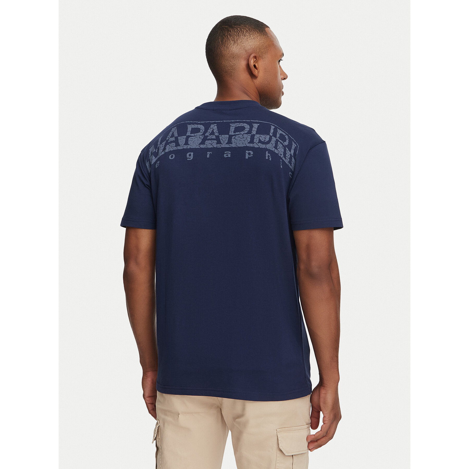 Napapijri T-Shirt Yourte NP0A8AU2 Dunkelblau Relaxed Fit