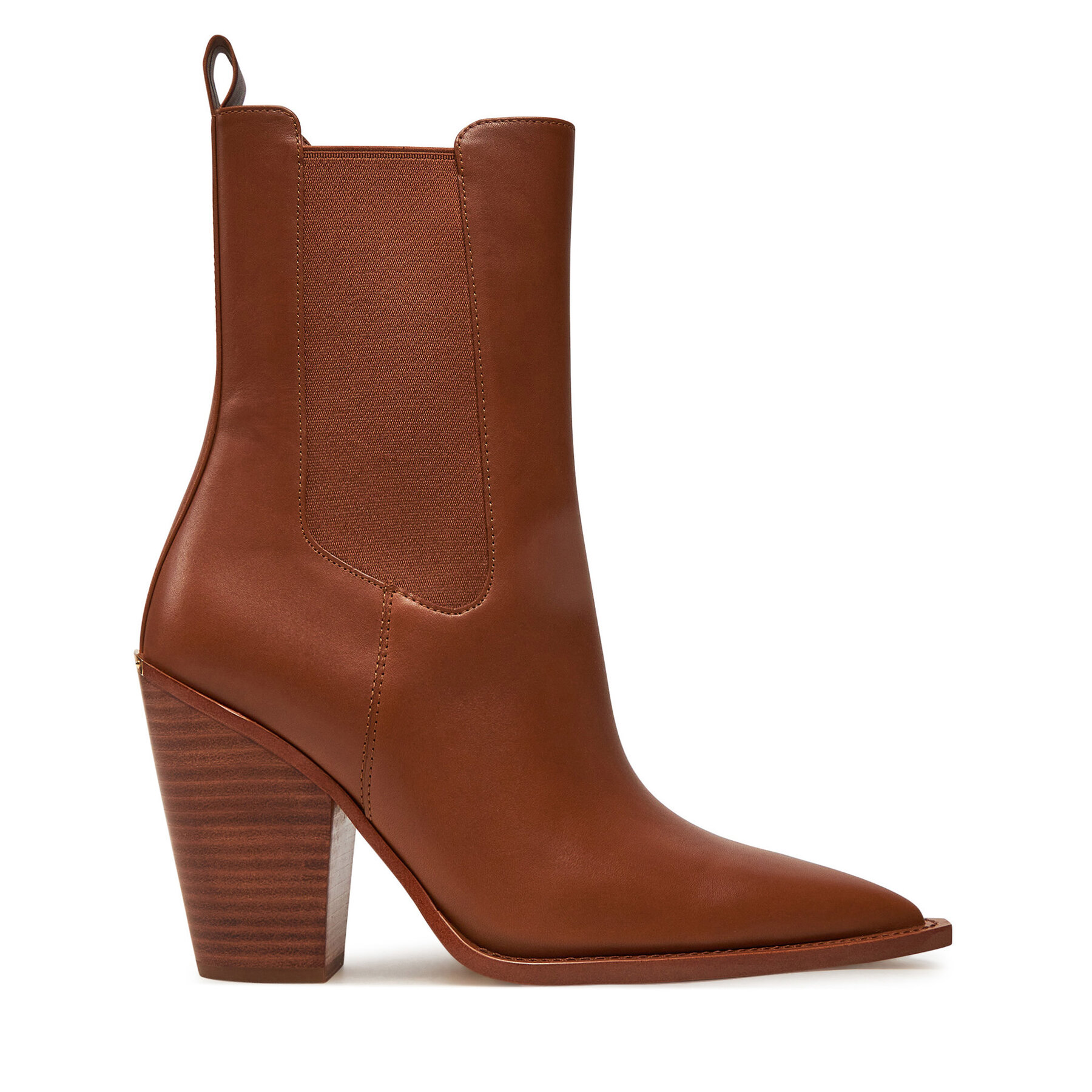 Καουμπόικες Μπότες & Μποτάκια Michael Kors Leni Leather Boot 40T4LNHE5L Καφέ