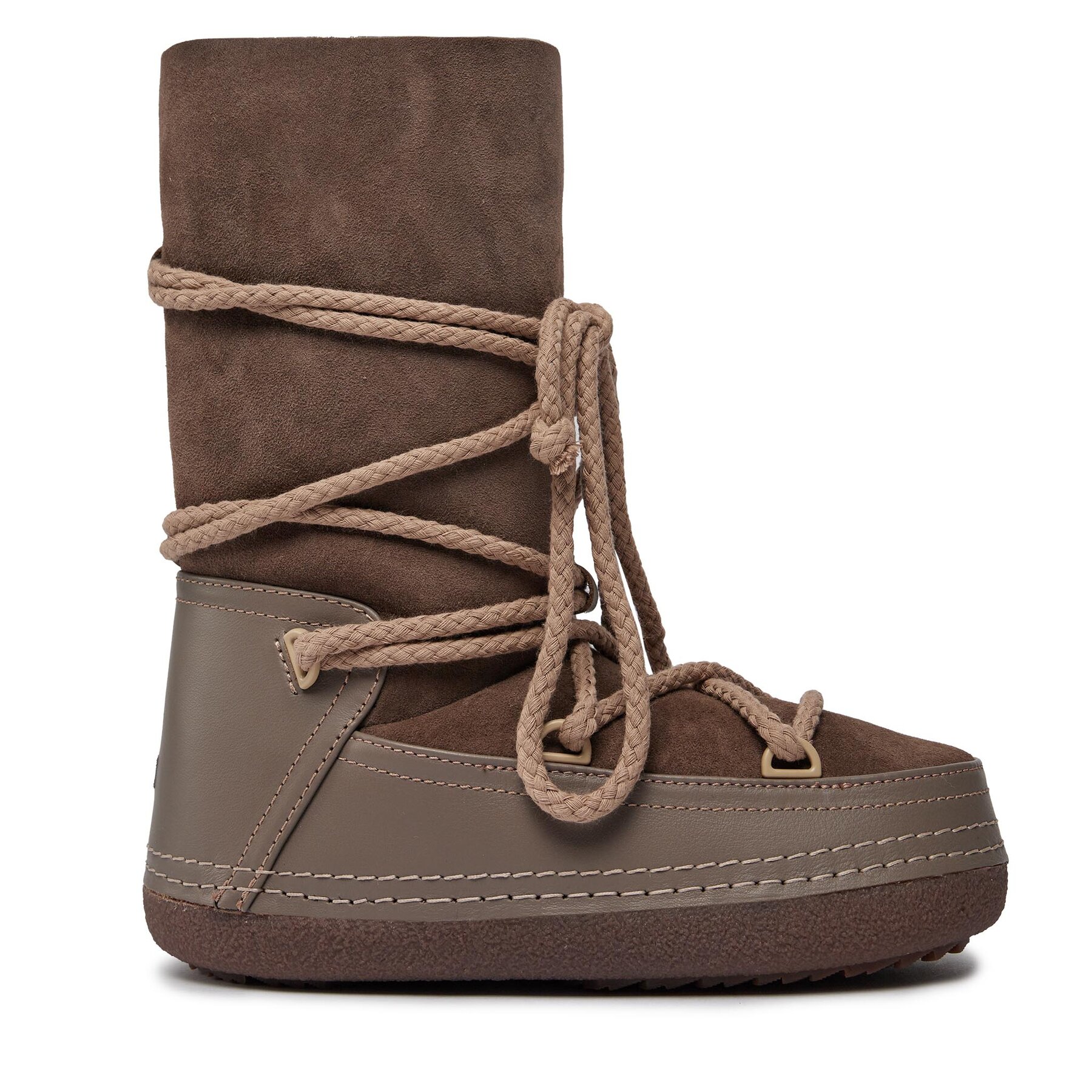 Damskie Śniegowce Inuikii, Rozmiar 35 Brązowy Classic High 75107-007buty