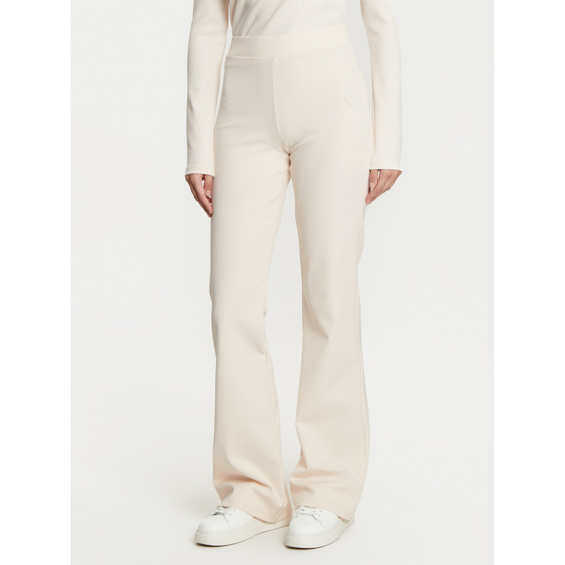 Guess Strickhose V5RB06 KCLH0 Écru Regular Fit