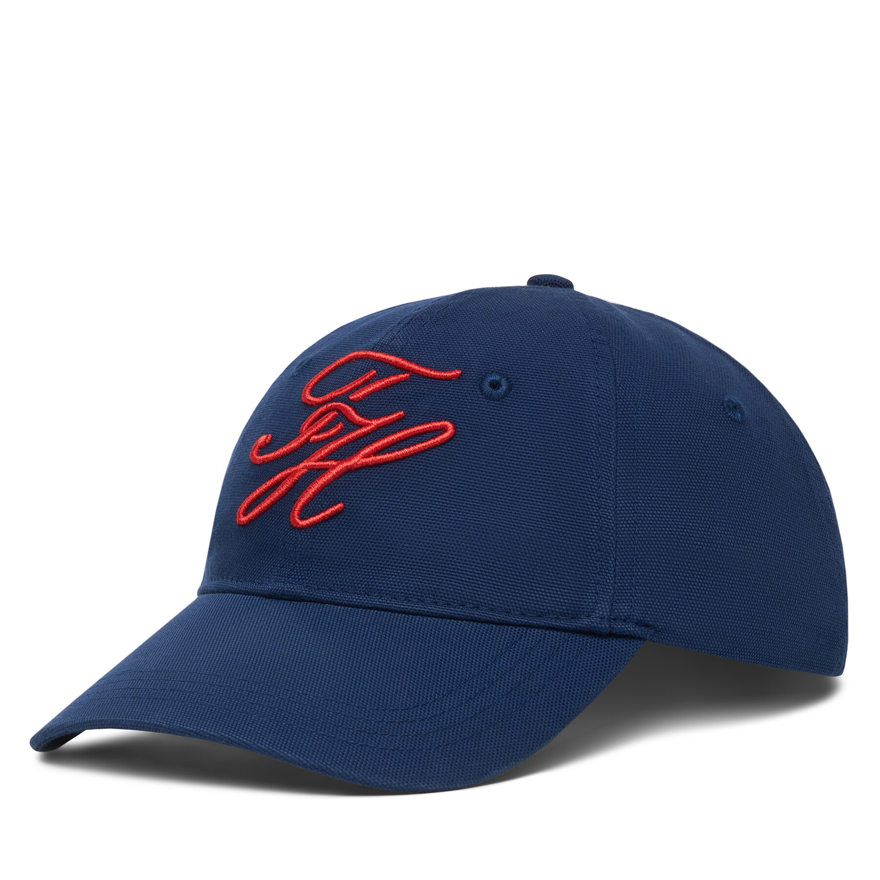 Kapa s šiltom Tommy Hilfiger Logo Embroidery Baseball Cap AM0AM14120 Mornarsko modra