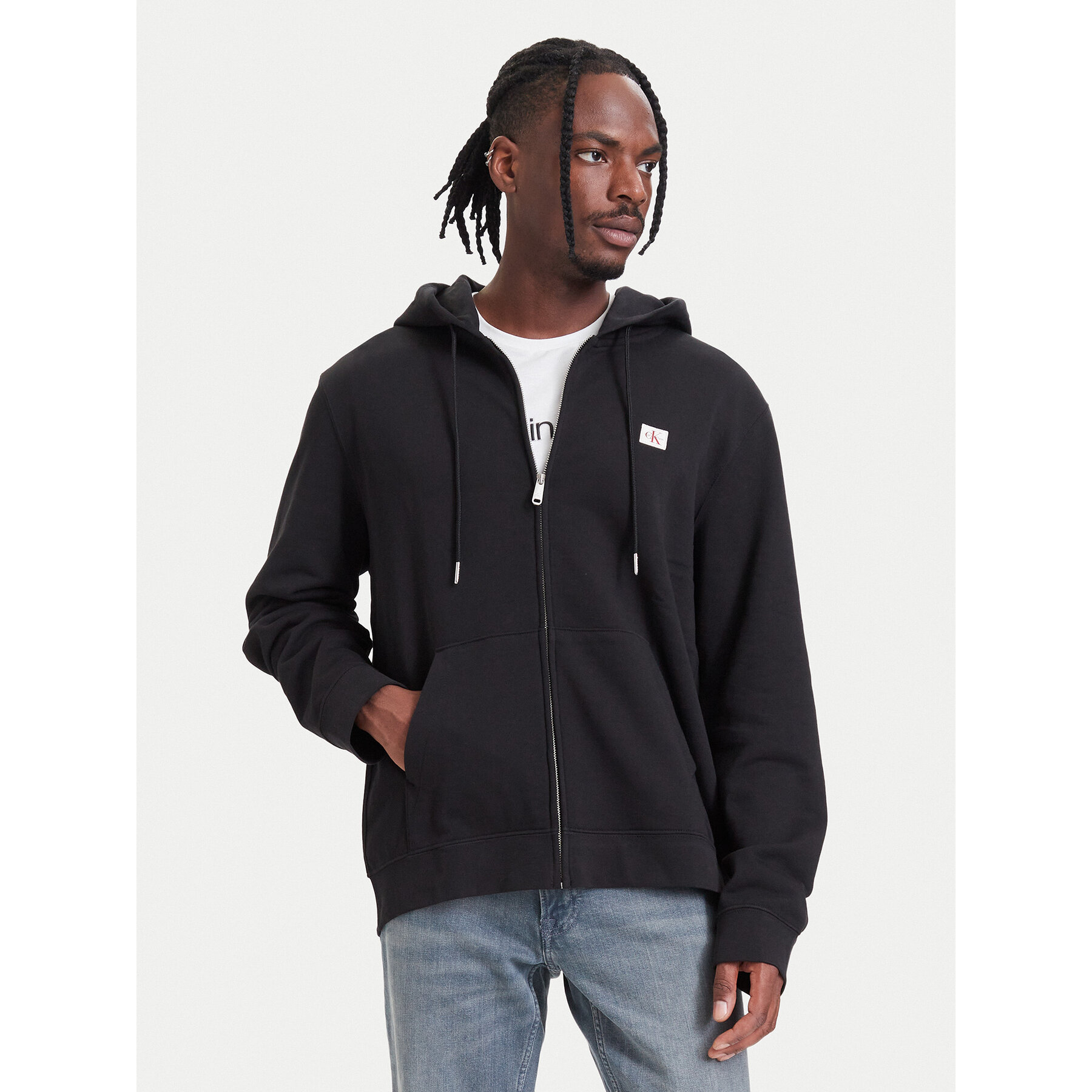 Calvin Klein Jeans Sweatshirt LV04RH234G Schwarz Regular Fit