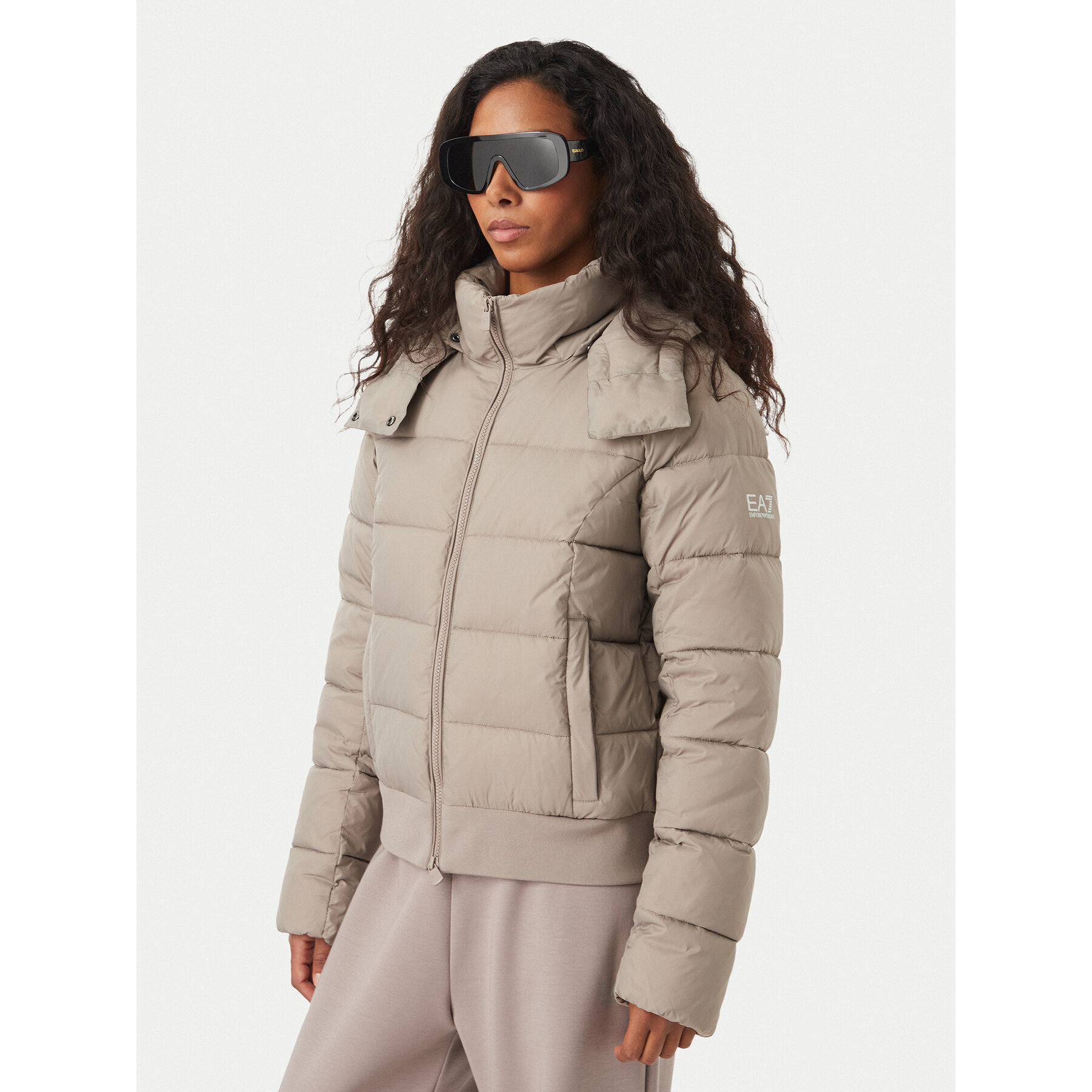 EA7 Emporio Armani Winterjacke 7W001496 AF26297 U6100 Dunkelbeige Regular Fit