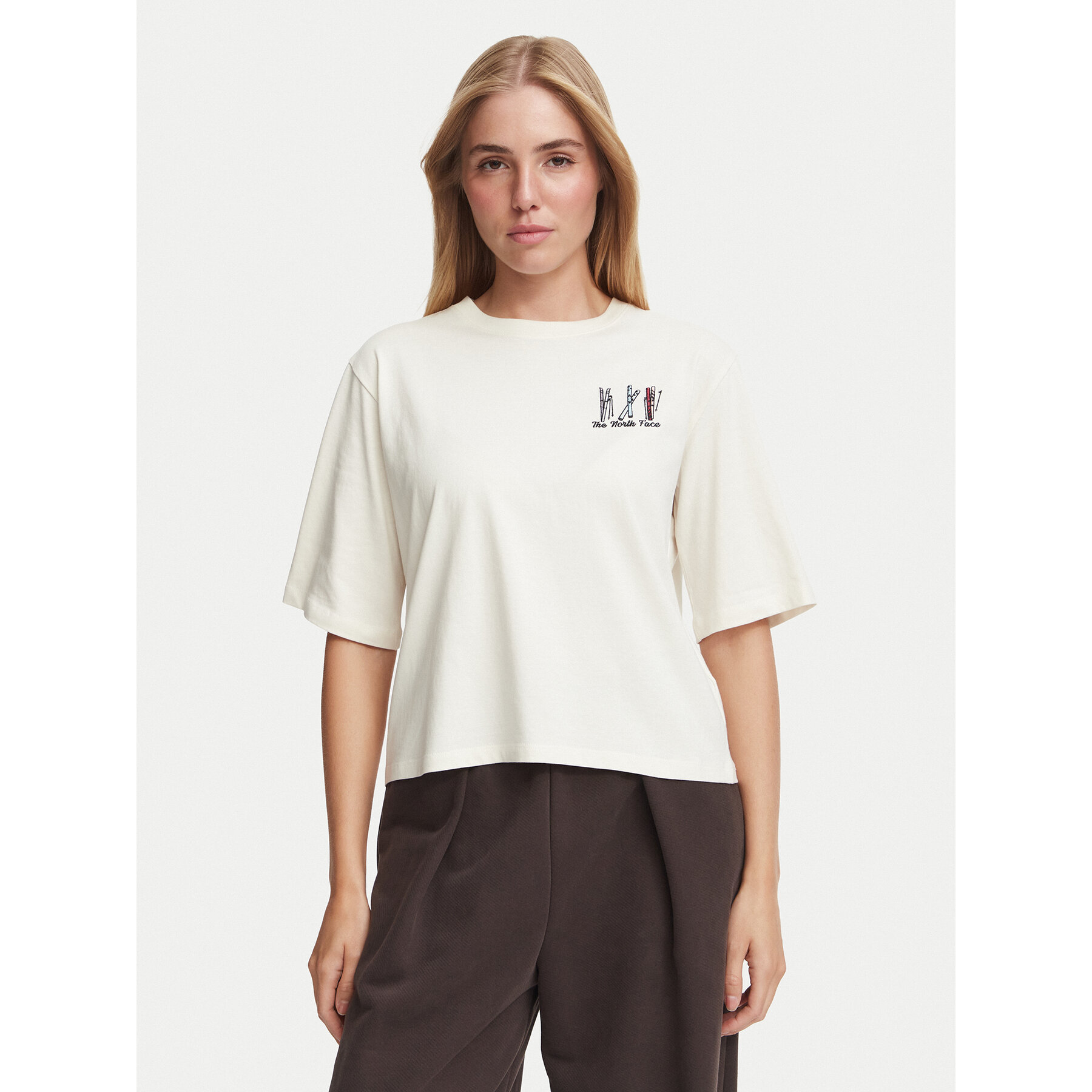 The North Face T-Shirt NF0A8JAP Hellbeige Boxy Fit