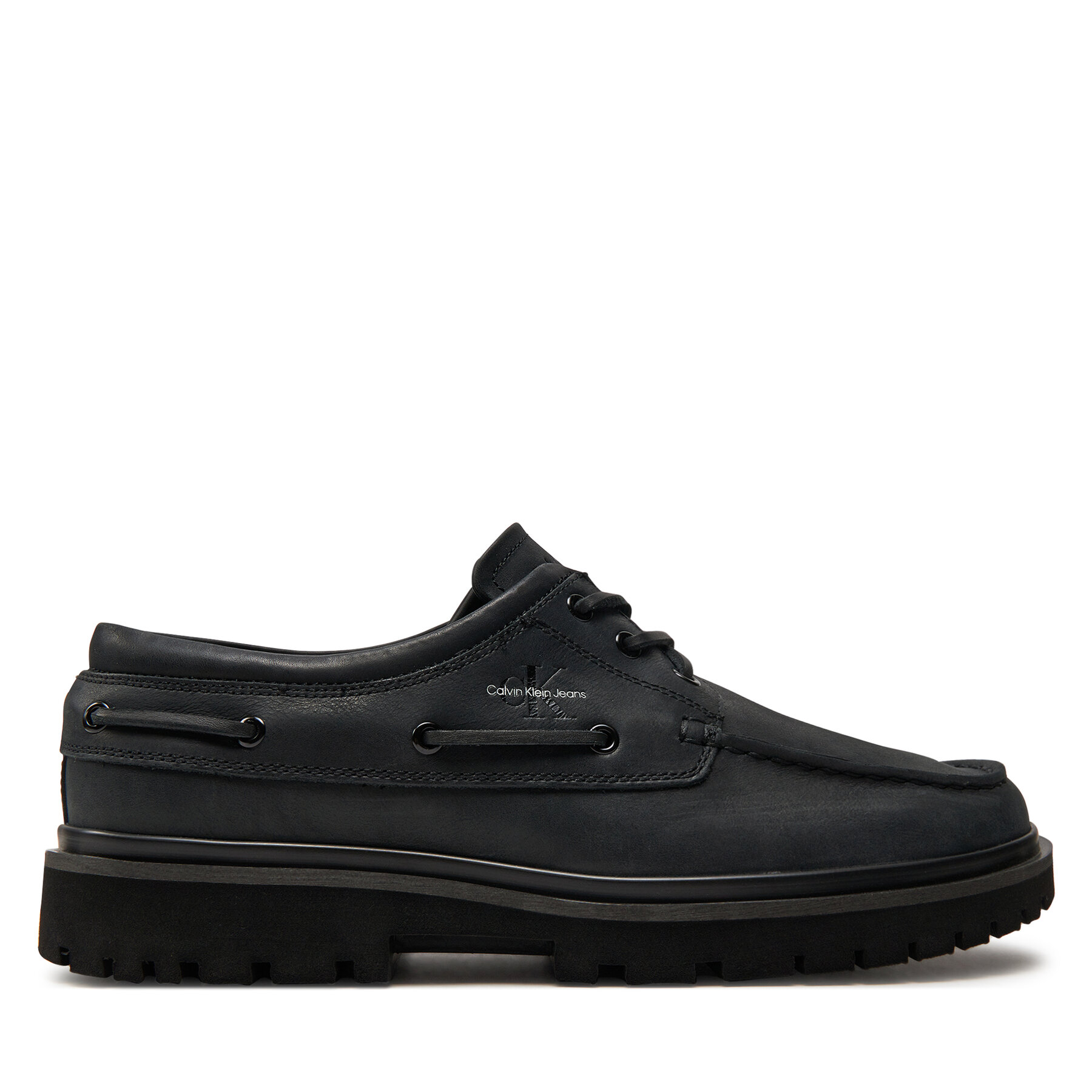 Męskie Półbuty Calvin Klein Jeans, Rozmiar 41 Czarny Hybrid Boat Shoe Slipon Lh Btw YM0YM00937