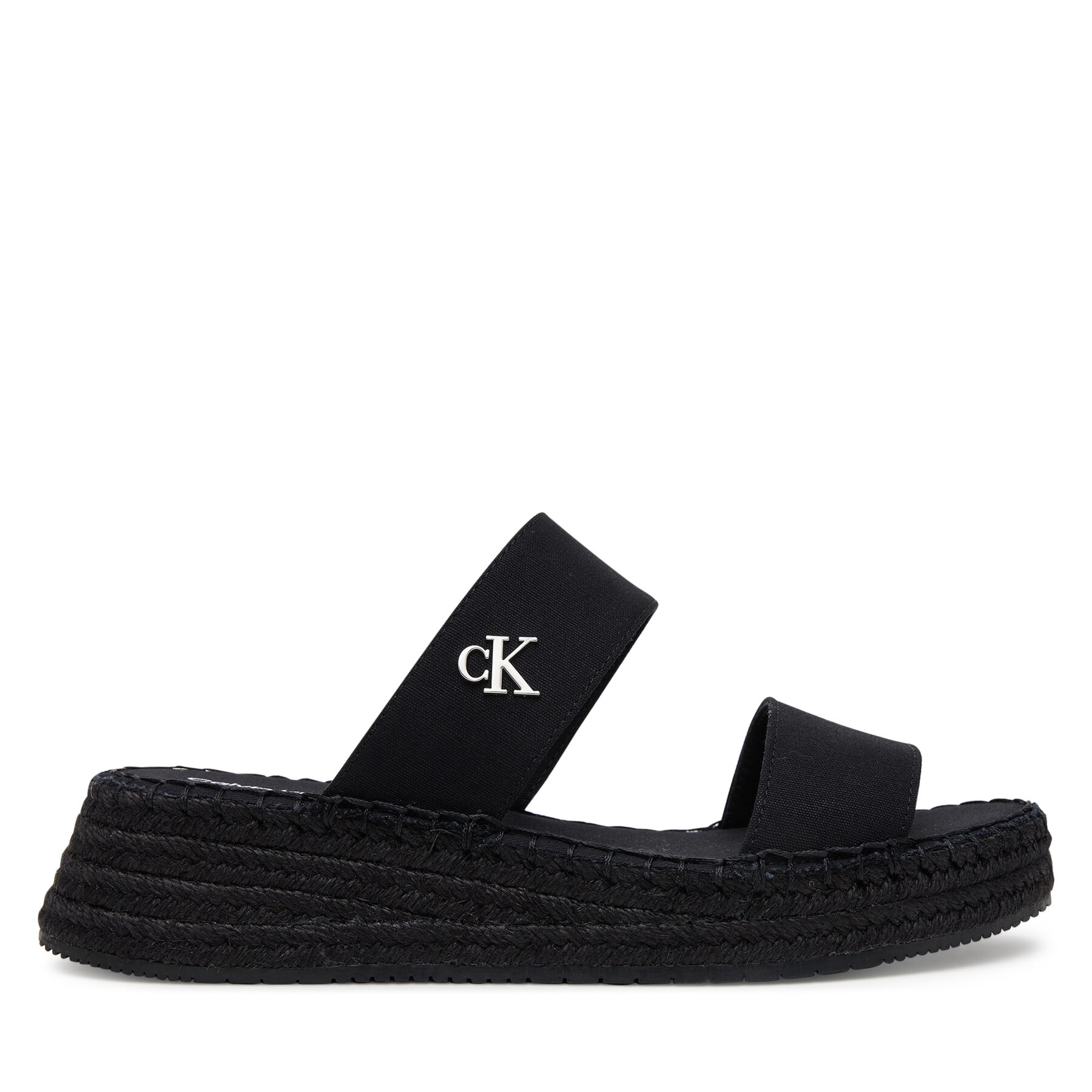 Dámske Espadrilky Calvin Klein Jeans, Rozmer: 39, Čierna, Sporty Rope Mg Lth Webbing YW0YW01704